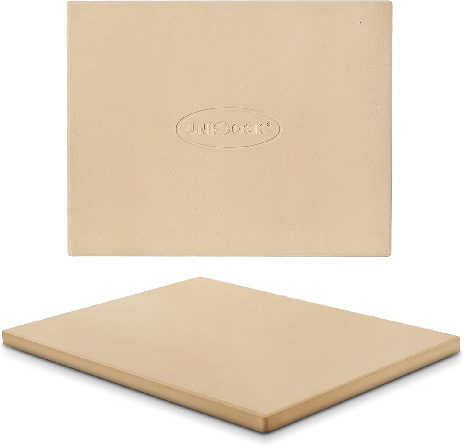 Unicook Pizza Stone, Heavy Duty Cordierite Pizza Pan for Oven and Grill, Thermal...