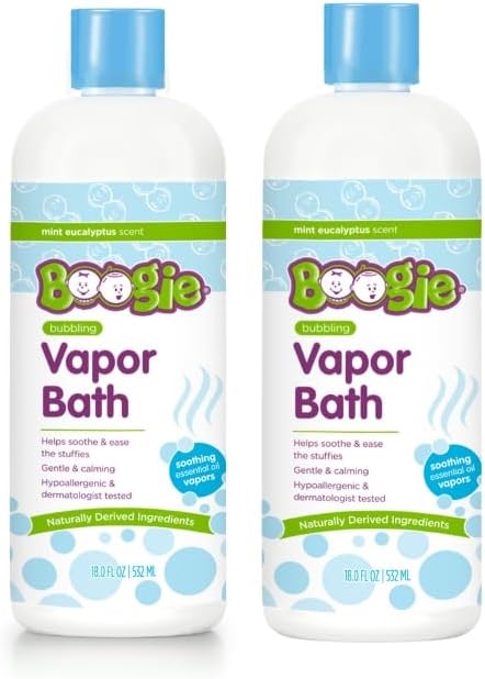Boogie Kids Botanical Bubble Bath, Soothing Vapor, Made with Plant and Oat Extra...
