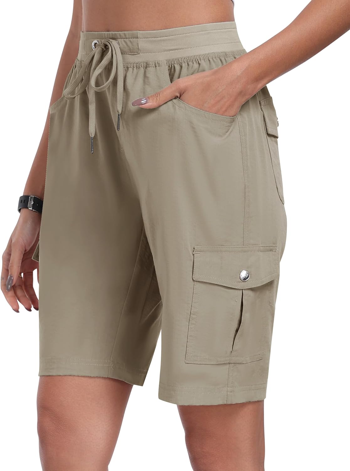 MoFiz Women's Hiking Shorts Athletic Outdoor Cargo Shorts for Women Quick Dry Ru...