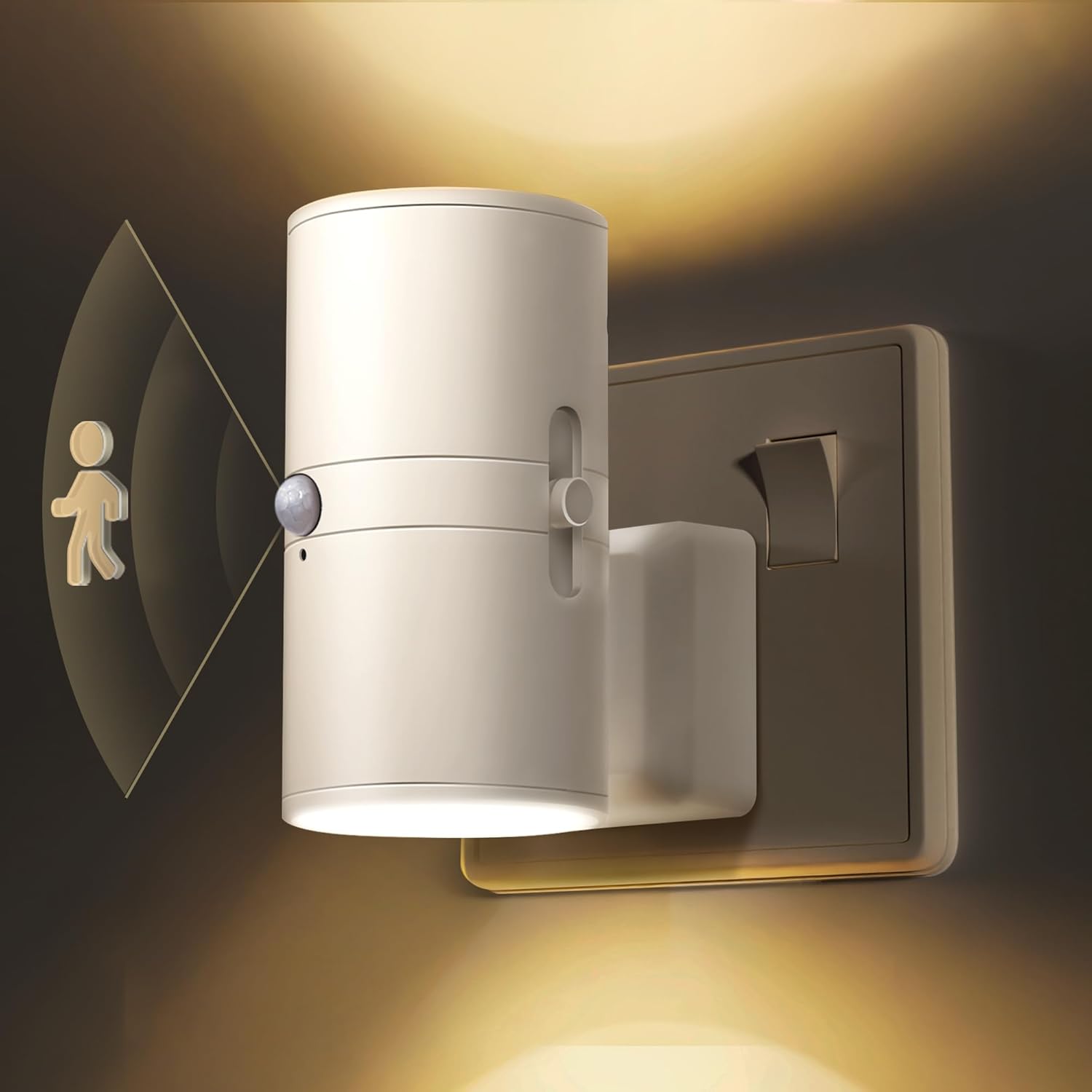 LOHAS-LED Motion Sensor Night Light, [1 Pack] Motion Activated Night Light Plug...