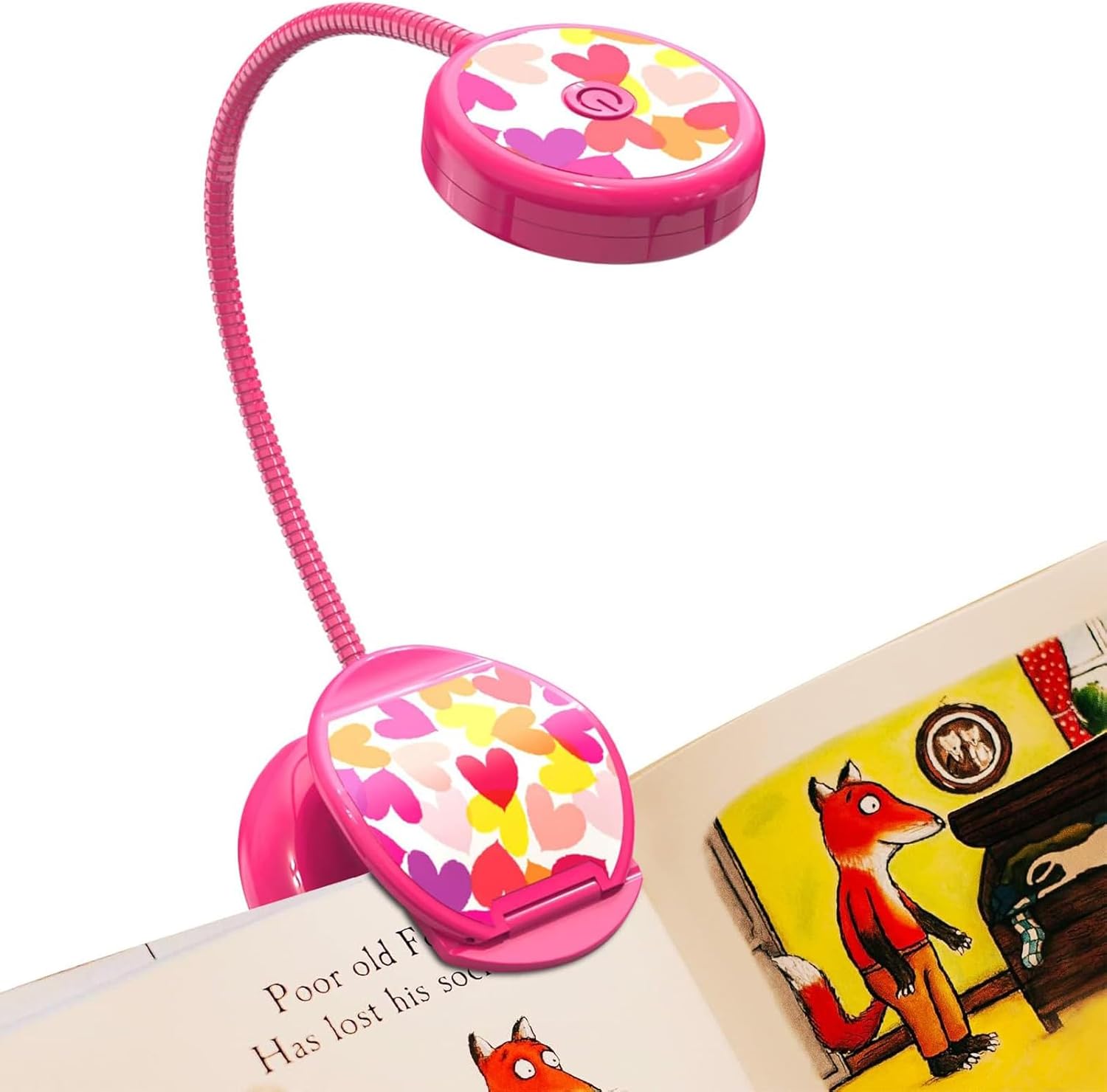 Vekkia Cute Rechargeable Book Light, Eye-Care Clip on Lights for Reading in Bed,...