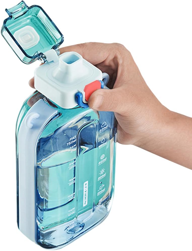 Sports Water Bottle 750ml, Leakproof Drinks Bottle, Gym Water Bottle, Waterbottl...
