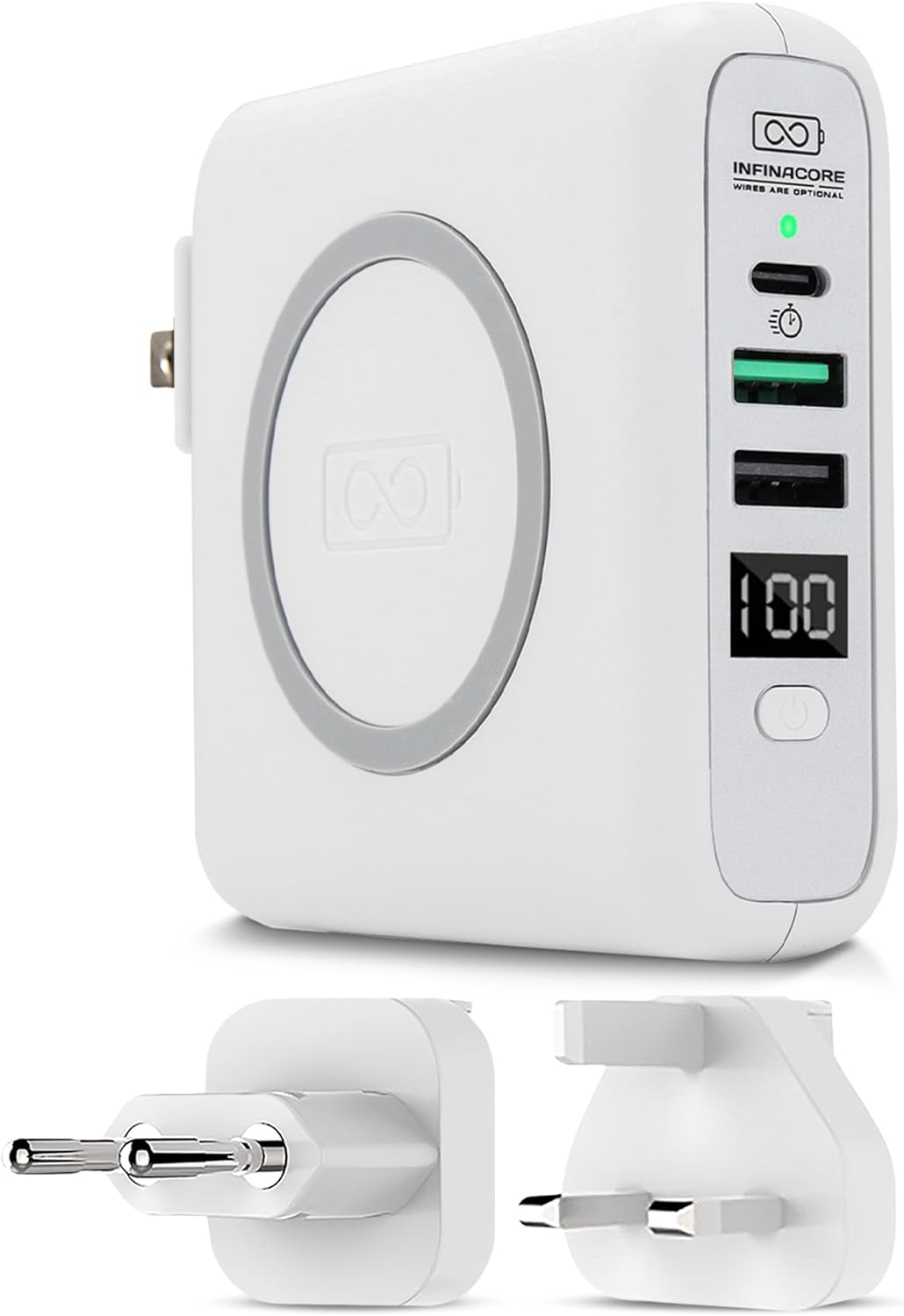 InfinaCore P3 Pandora Portable Power Bank for iPhone & Android - 3-in-1 FastChar...