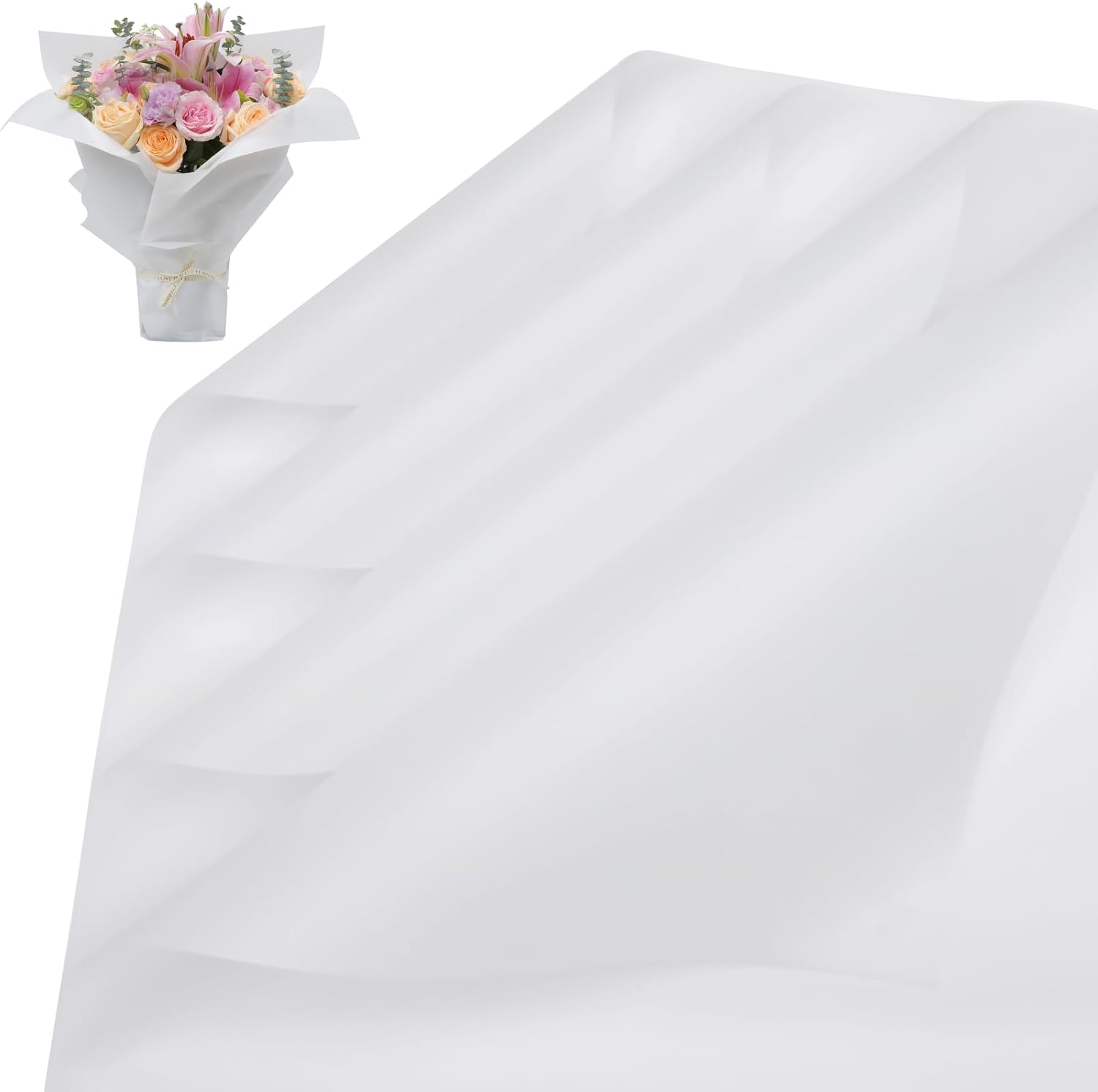 Accguan 24 Sheets Flower Wrapping Paper - Packing Paper, Bouquet Wrapping Paper,...