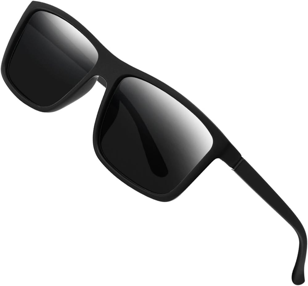 Polarized Sunglasses for Men Driving Mens Sunglasses Rectangular Vintage Sun Gla...