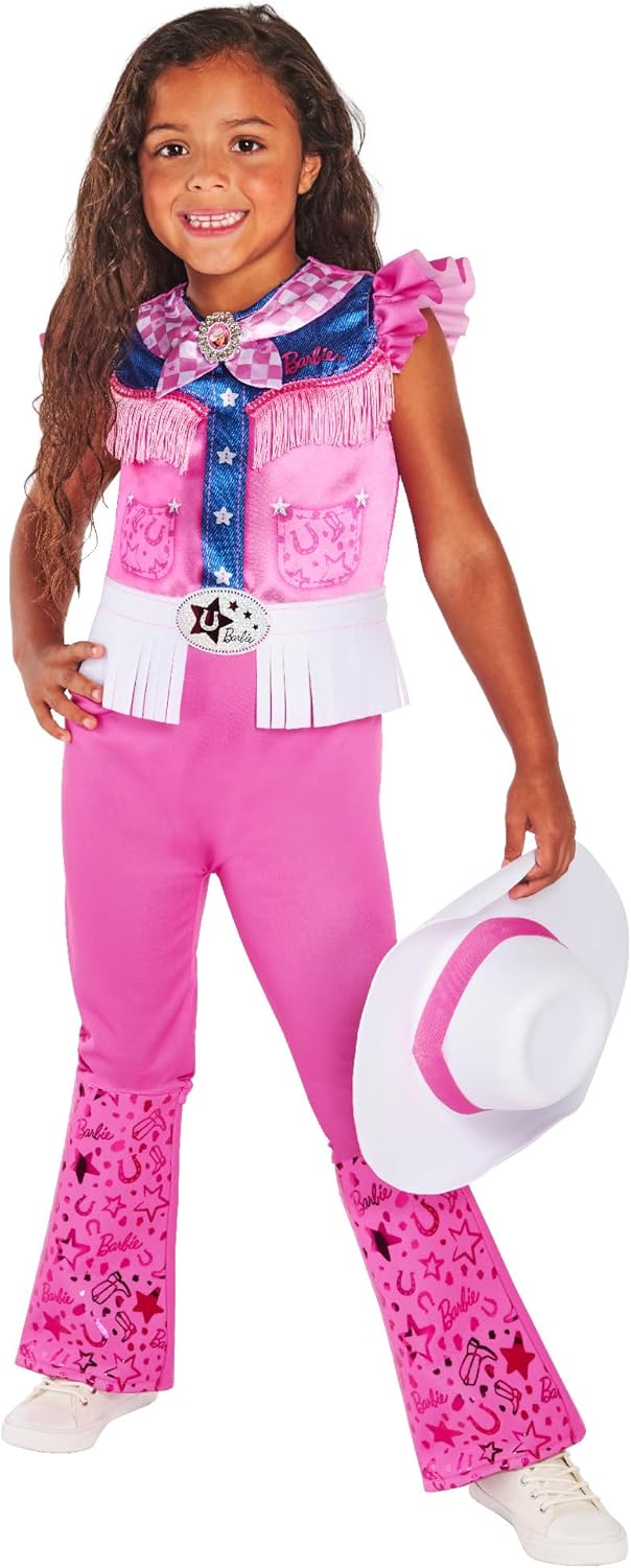 Rubie's Official Barbie Cowgirl Child Costume, Kids Fancy Dress 7-8 Years