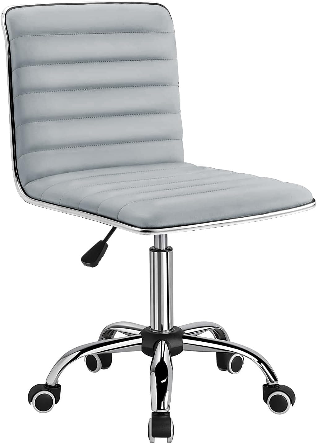 Furmax Mid Back Task Chair,Low Back Leather Swivel Office Chair,Computer Desk Ch...