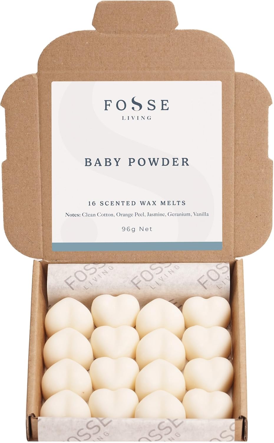 Baby Powder Strong Scented Wax Melts 16 Pack - The Gift for Every Occasion – Mad...