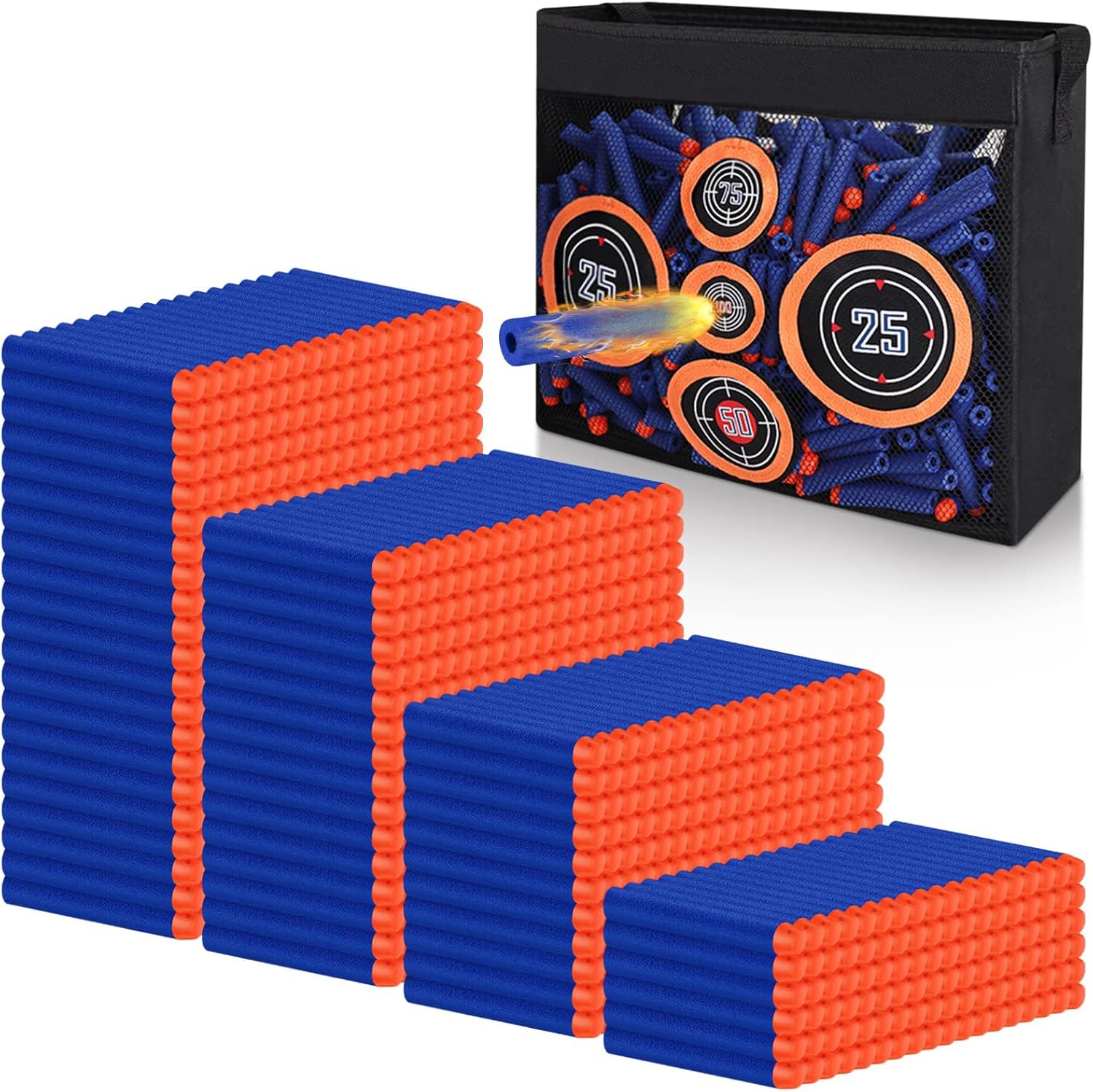 600 Refill Darts Foam Ammunition Compatible with Nerf Gun Elite, Darts Bullets f...