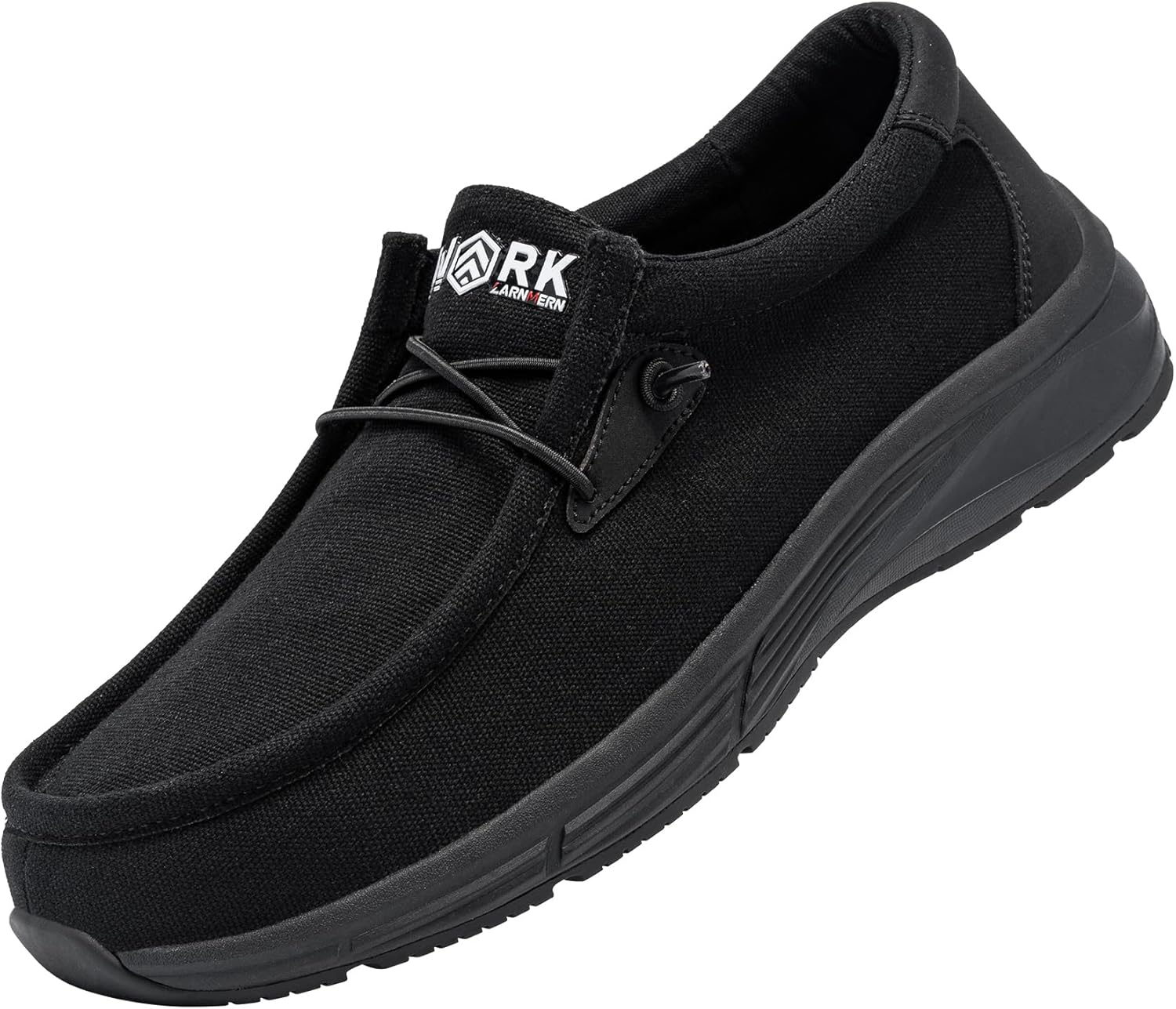 LARNMERN Slip Resistant Work Loafers Mens Arch Support for Plantar Fasciitis Zap...