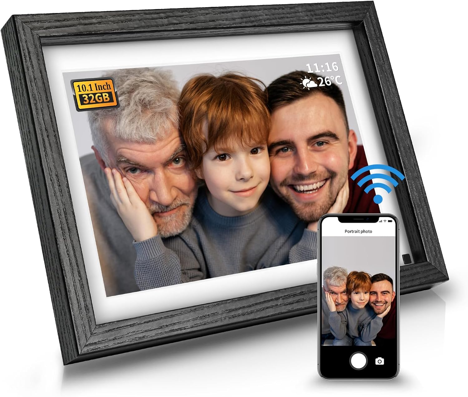 Digital Picture Frame 32G WiFi - 10 inch Digital P...