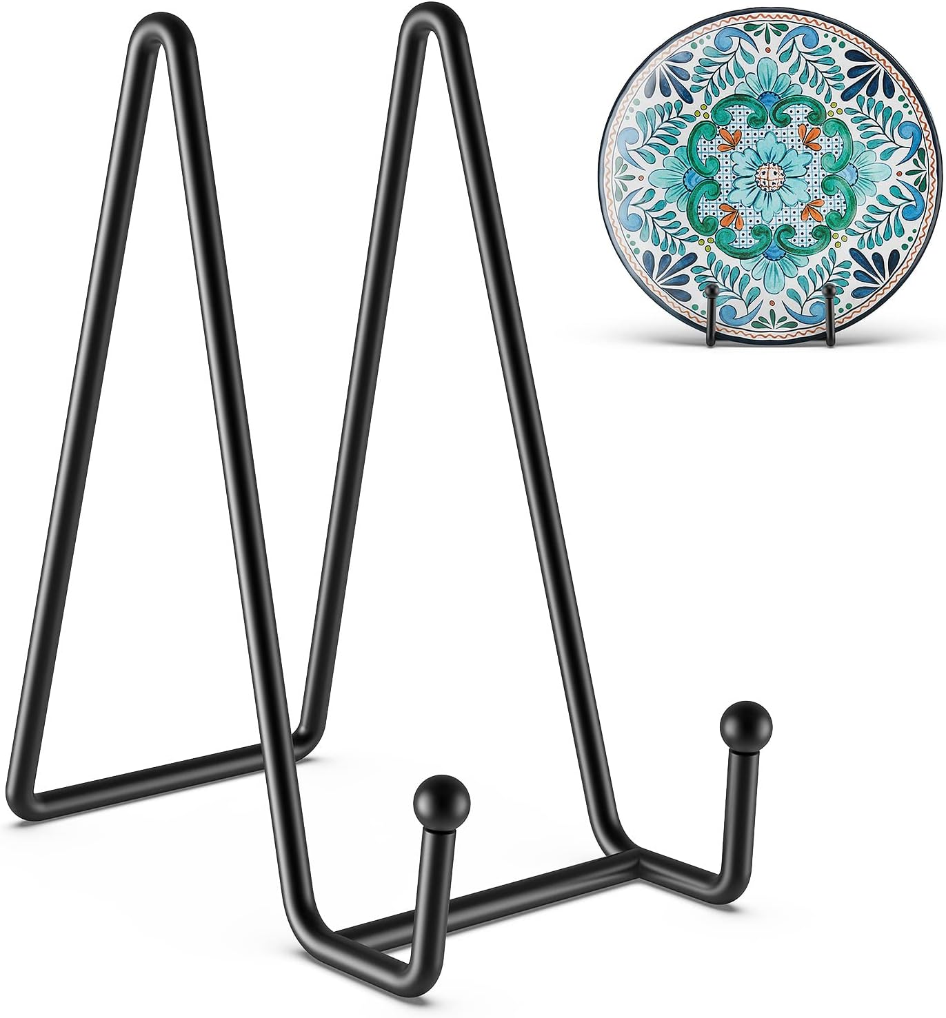 3 Pack 6 Inch Plate Stands for Display Picture - Vinyl Table Top Display, Decora...