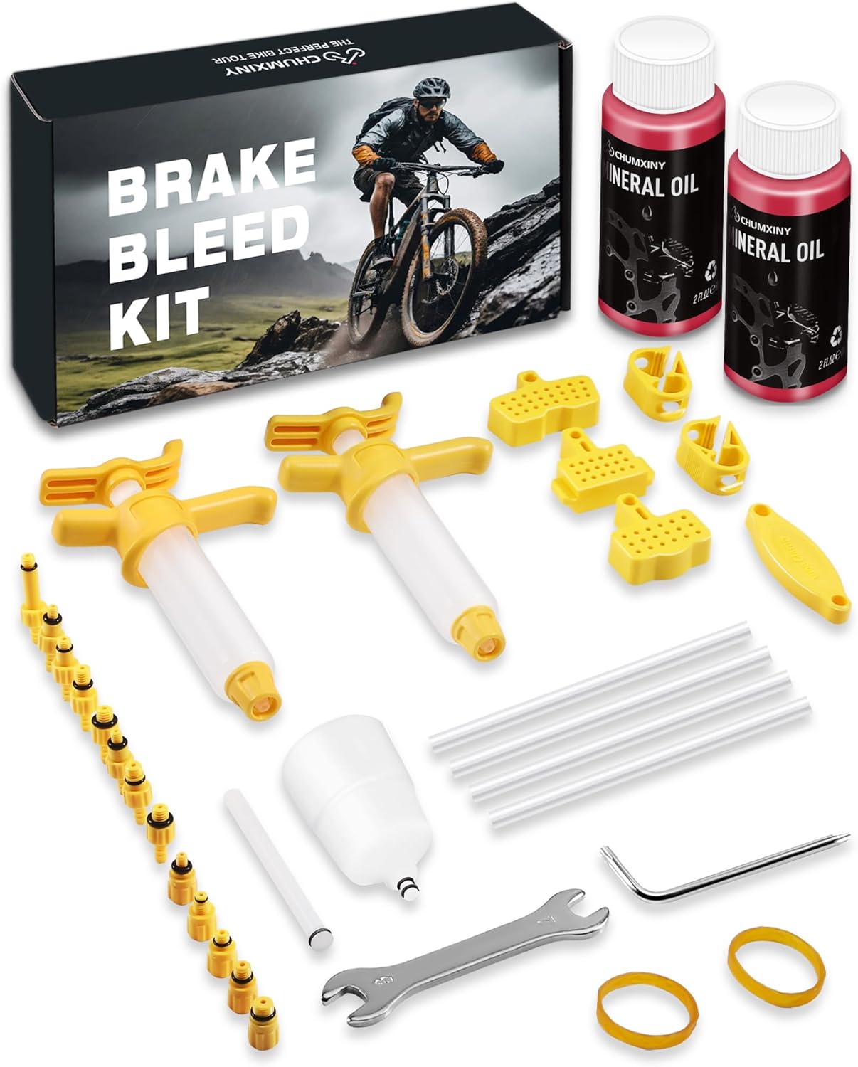 CHUMXINY Brake Bleed Kit for SHIMANO, TEKTRO, TRP Hydraulic Disc Brakes.Mountain...