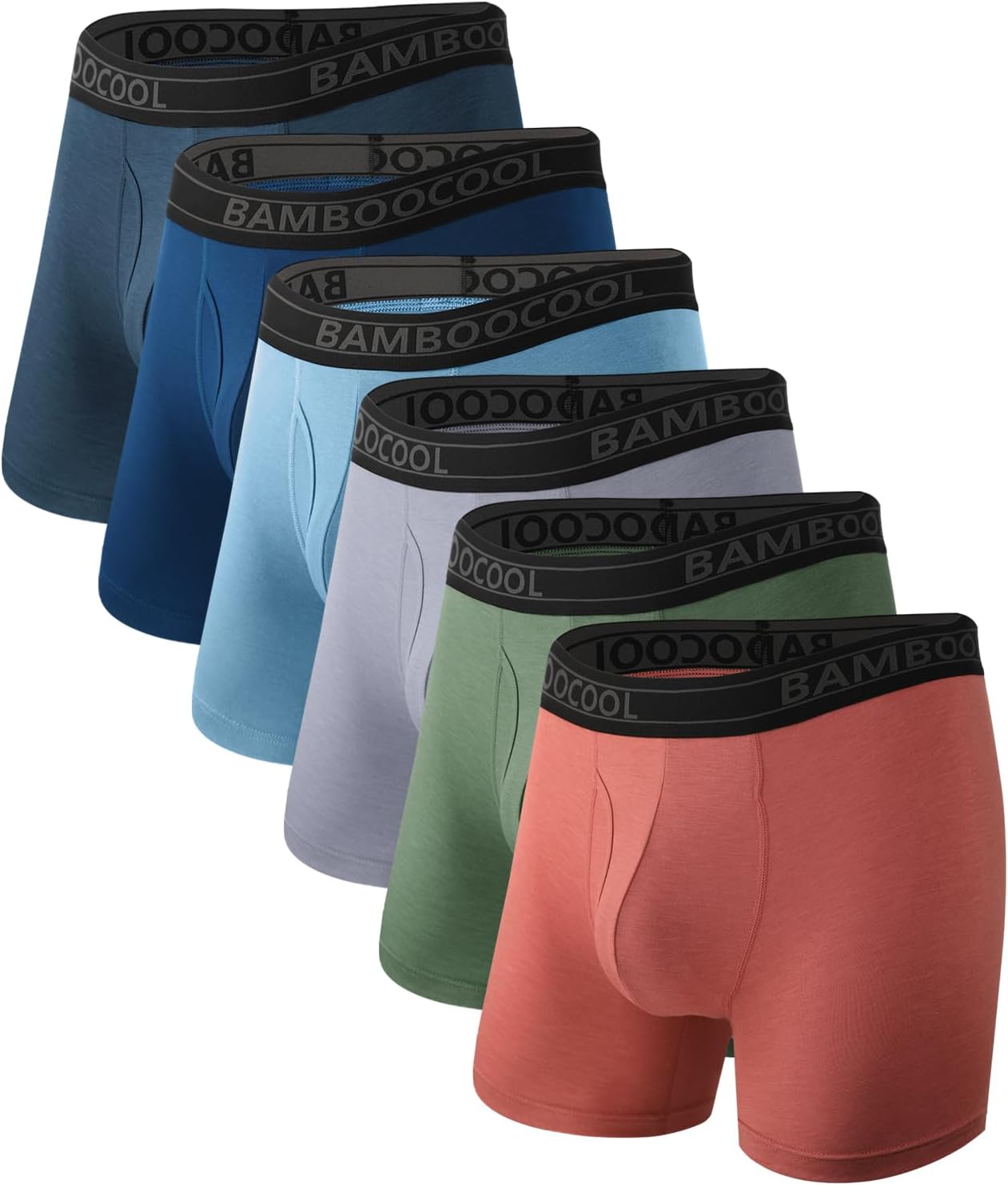BAMBOO COOL Breathable Men's Underwear Modern Mult...