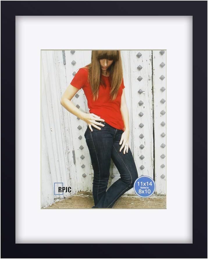 RPJC 11 x 14 Picture Frames Made of Solid Wood and High Definition Glass Display...