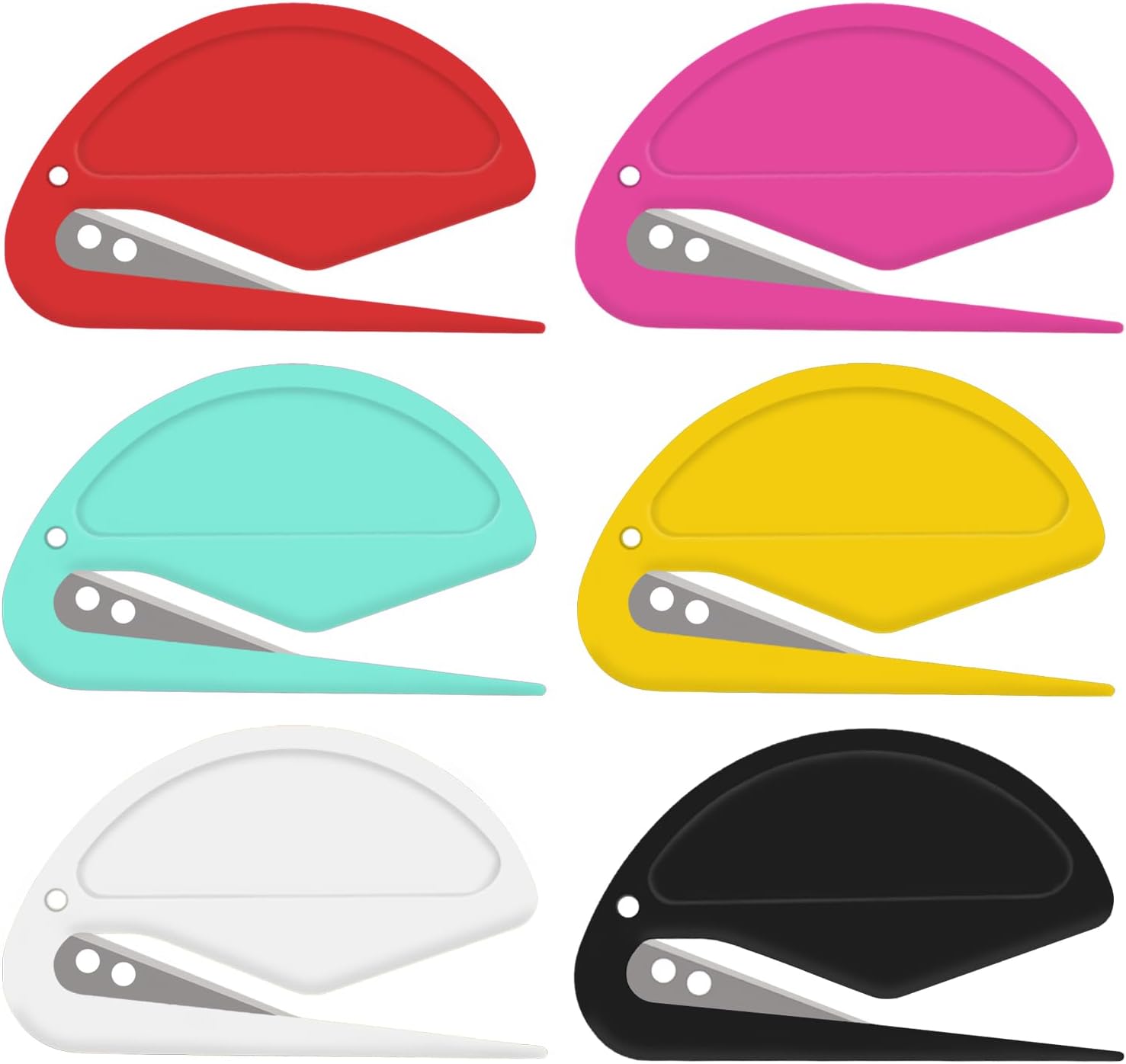 6 Pack Letter Opener Envelope Slitter – Envelope Opener for Women Men,Office Wor...