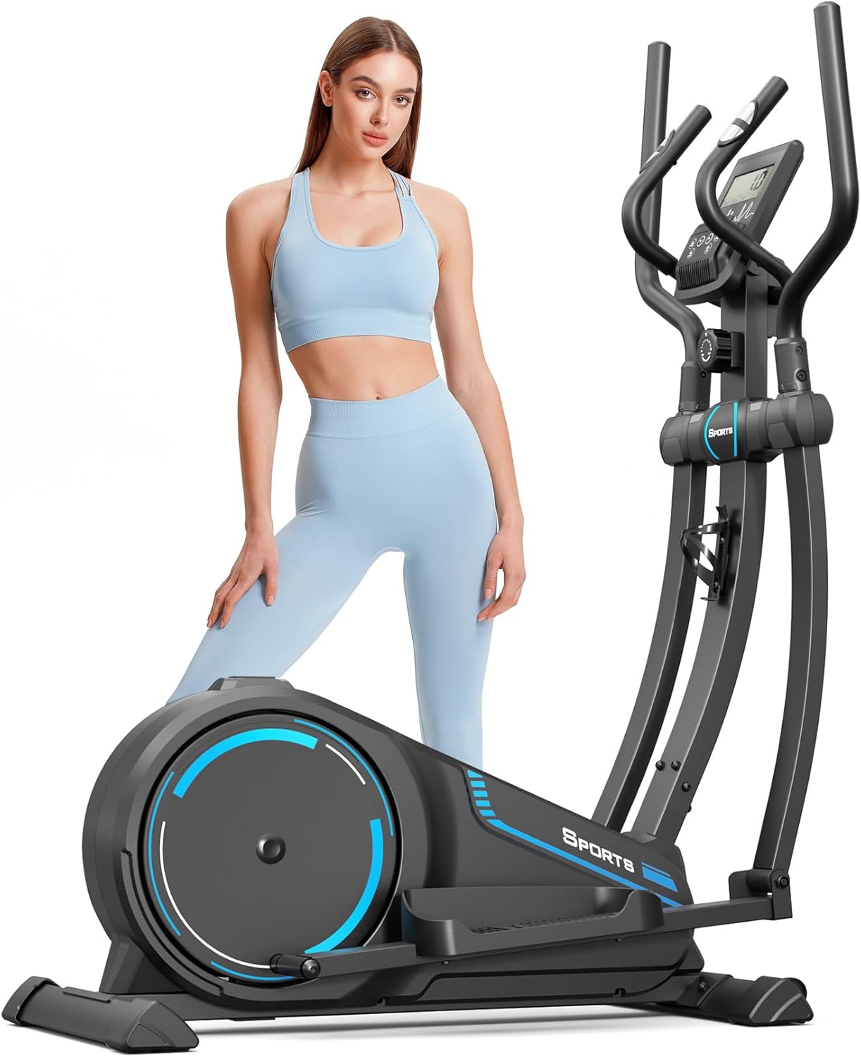 Dripex Elliptical Cross Trainer For Home, Ultra Quiet Magnetic Elliptical Machin...