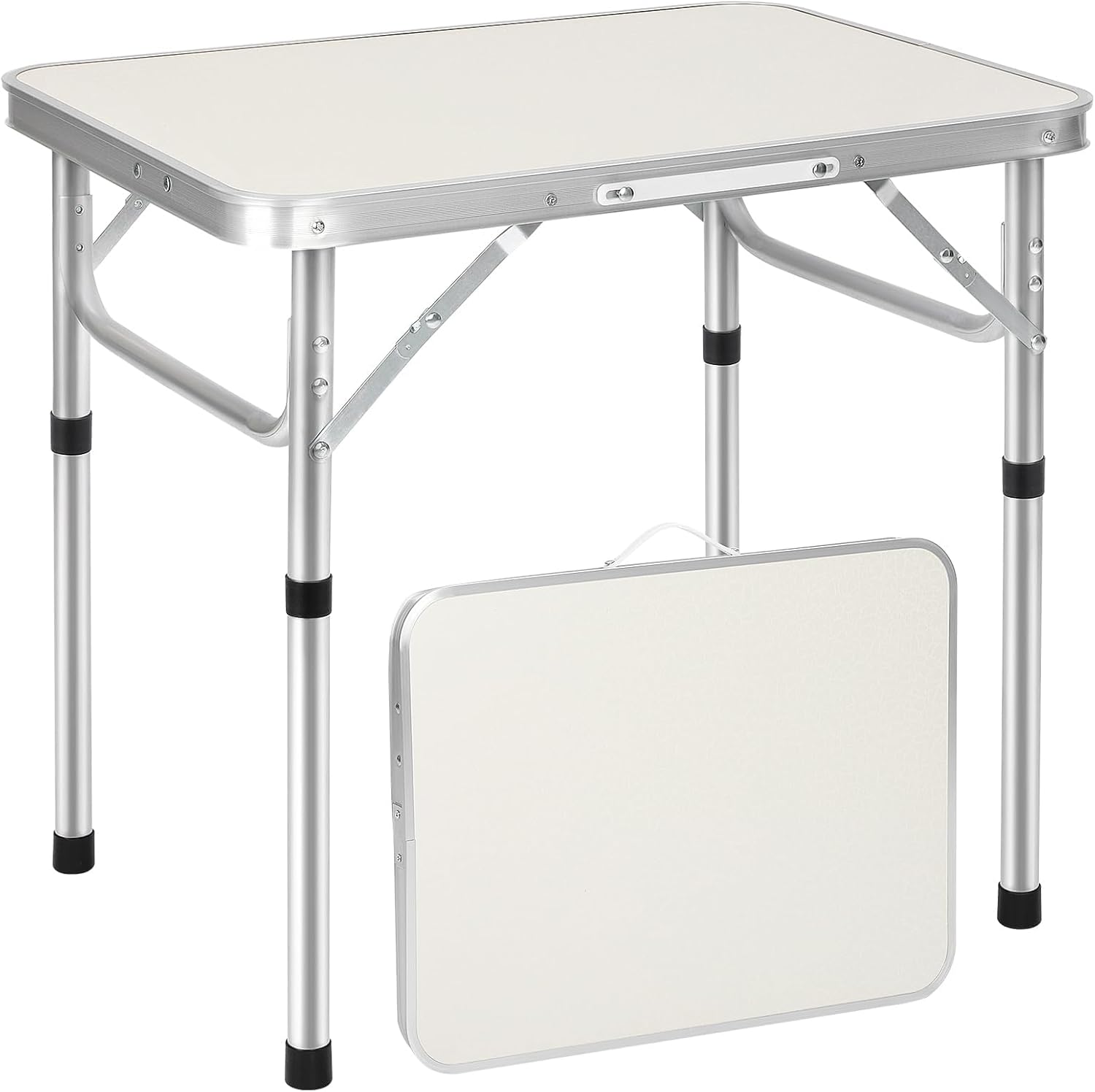 Youyijia 2FT Camping Table Folding Picnic Table Adjustable Height Multipurpose P...