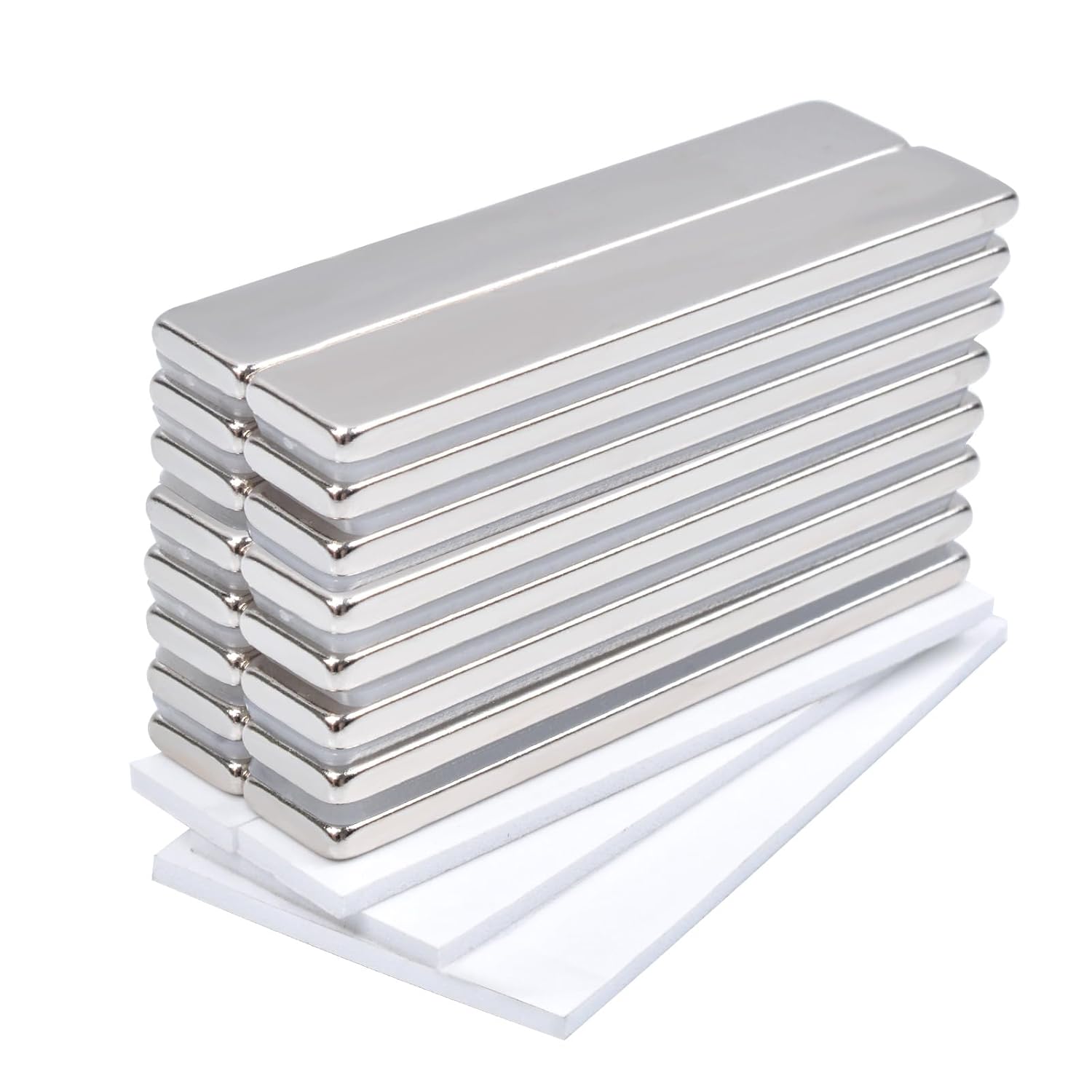 MIN CI 18Pack Strong Magnet, 60x10x3mm Flat Magnets Thin Neodymium Magnets Large...