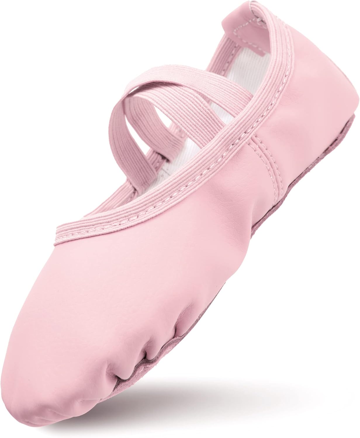 Ballet Shoes Girls Leather Ballet Dance Slippers Full Sole Dance Flats Thickened...