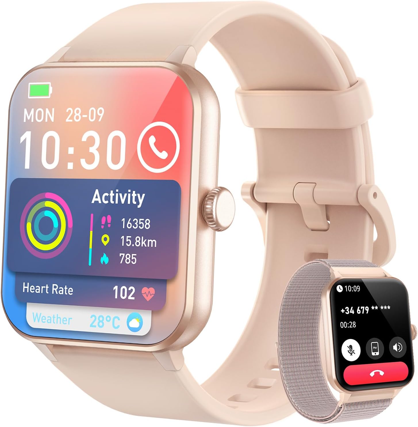 Blackview Smart Watch for Women (Answer/Make Calls & AI Voice), 1.85" HD Fitness...
