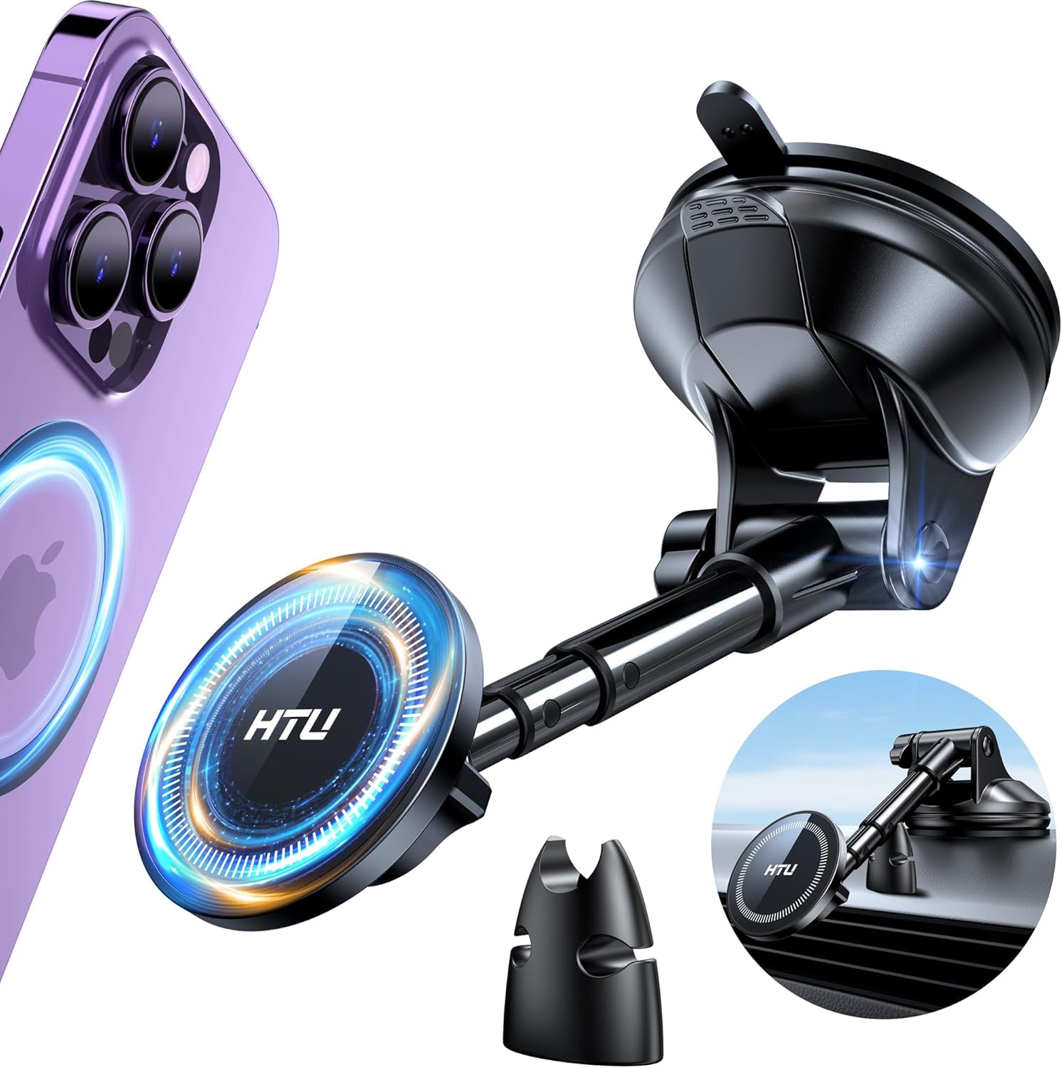 2025 Upgraded for Magsafe Car Mount [80LBS Strongest Suction & Military-Grade] P...