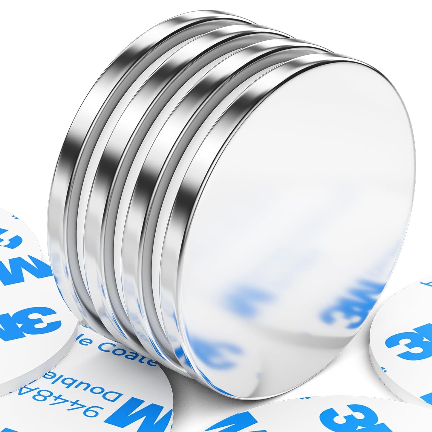 4 Pack Strong Magnet, 30 x 3 mm 8 KG Pull Super Strong Neodymium Disc Magnets, M...