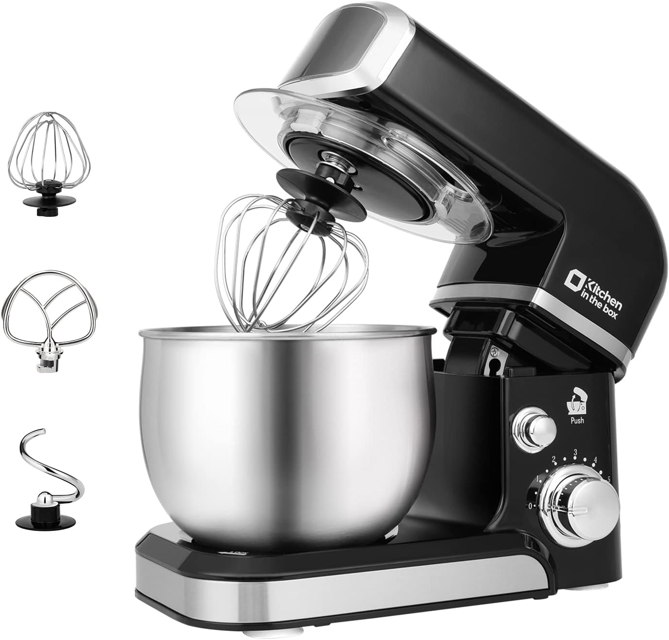 Kitchen in the box Stand Mixer,3.2Qt Small Electric Food Mixer,6 Speeds Portable...