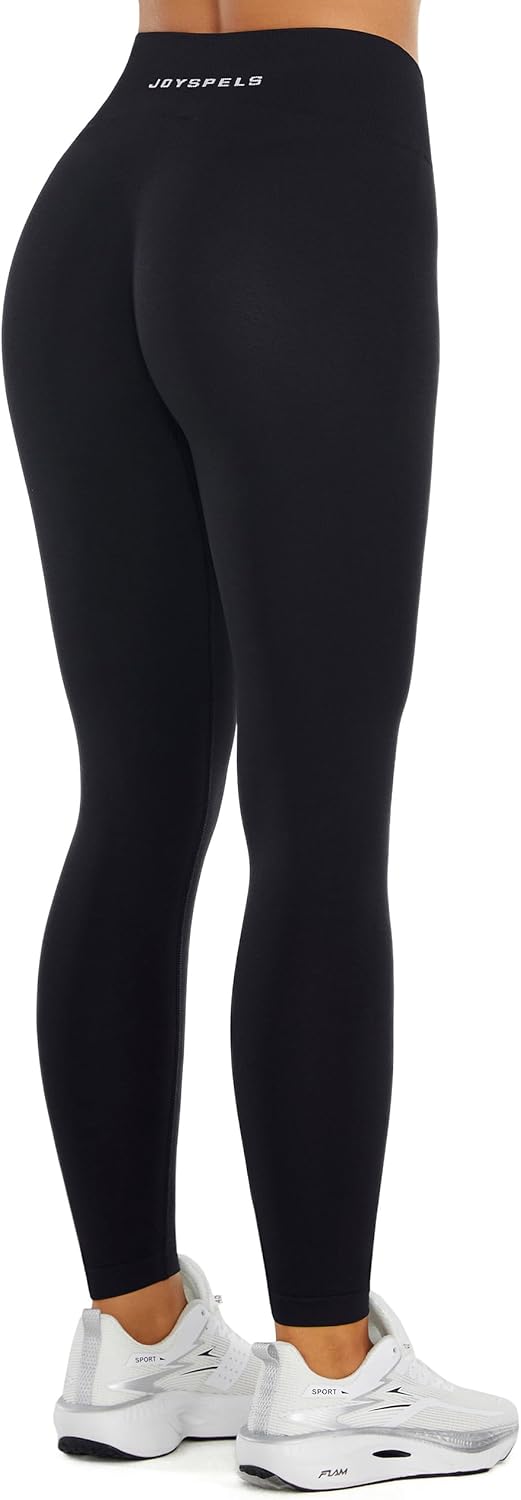 JOYSPELS Seamless Butt Lifting Gym Leggings for Women UK High Waist Tummy Contro...