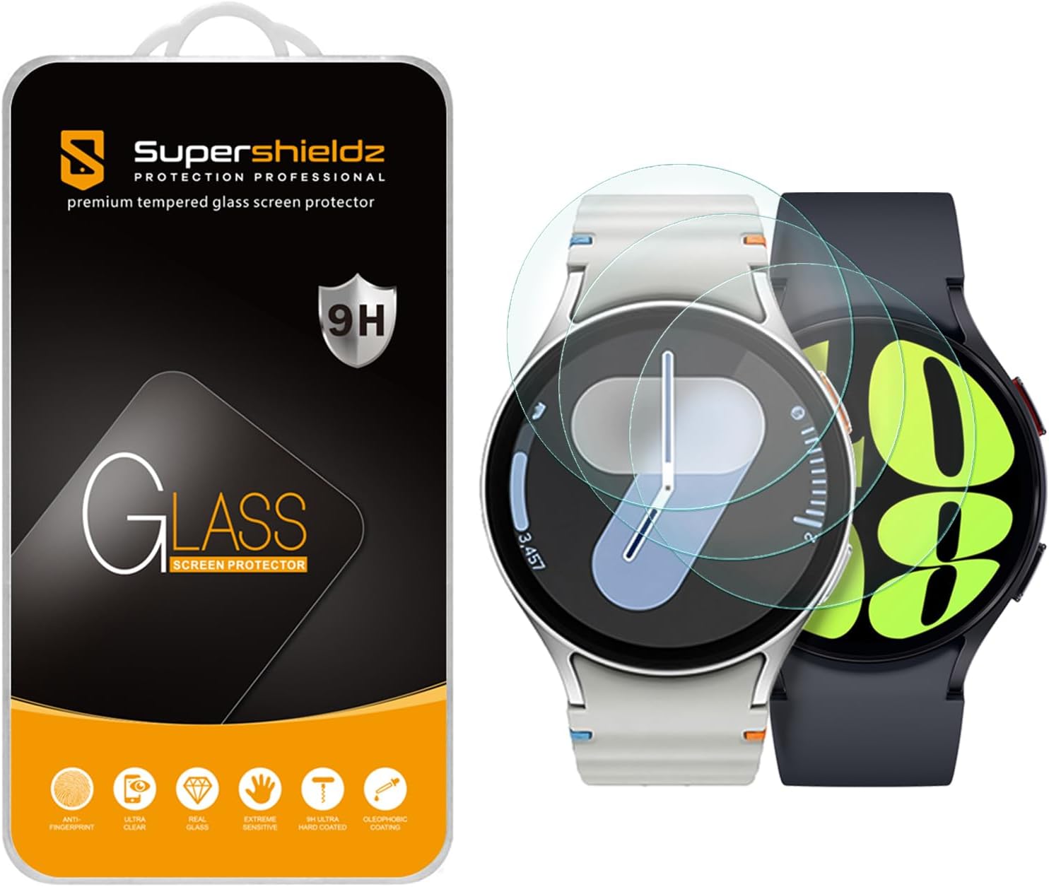 Supershieldz (3 Pack) Designed for Samsung Galaxy Watch 7, 6, 5, 4 (44mm) Temper...