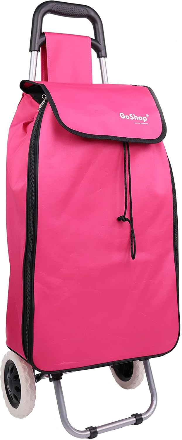 86L Expandable Lightweight Shopping Trolley, Hard Wearing & Foldaway Trendy Fold...