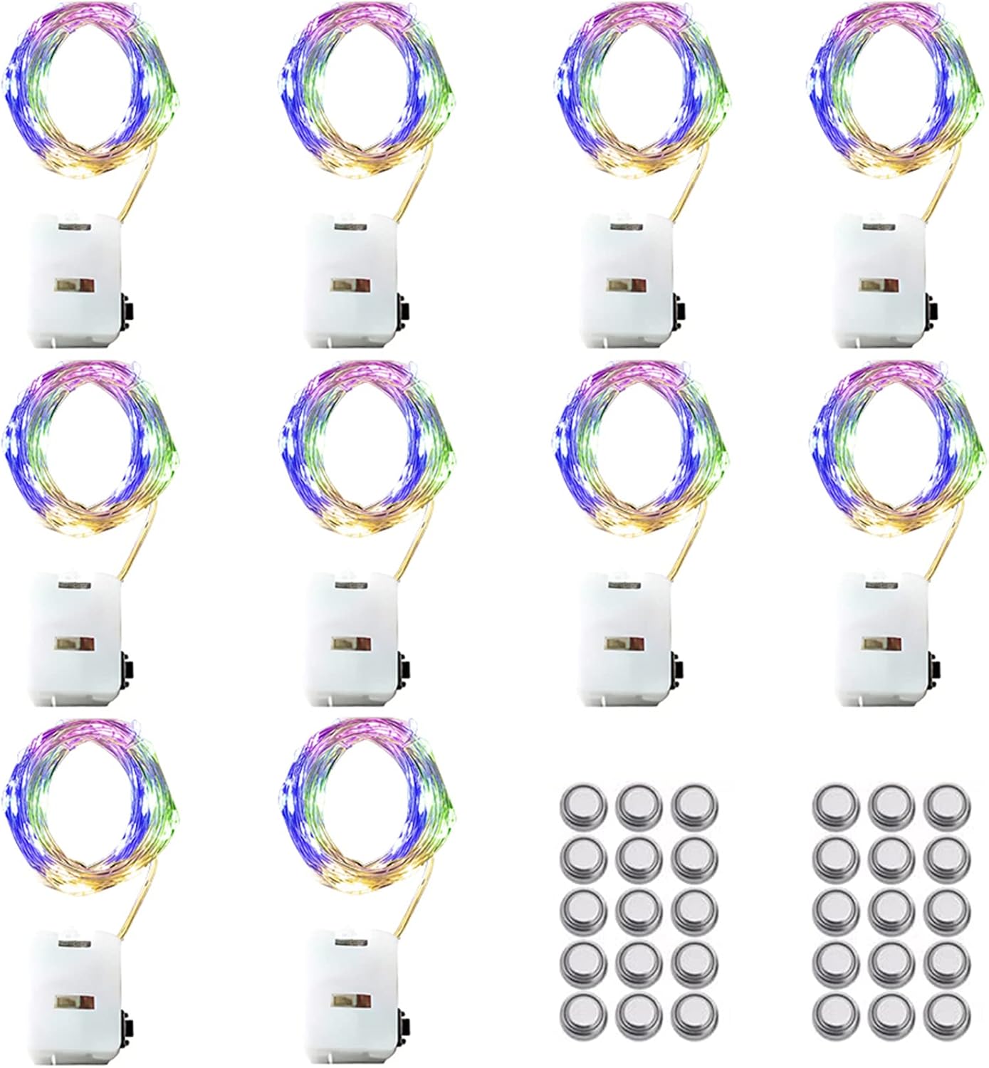 Melofo 10 Pack LED Fairy String Lights 3M/30 LEDs Battery Operated String Lights...