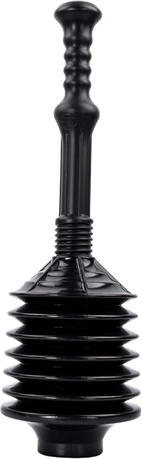 JS Jackson Supplies Professional Bellows Accordion Toilet Plunger, High Pressure...