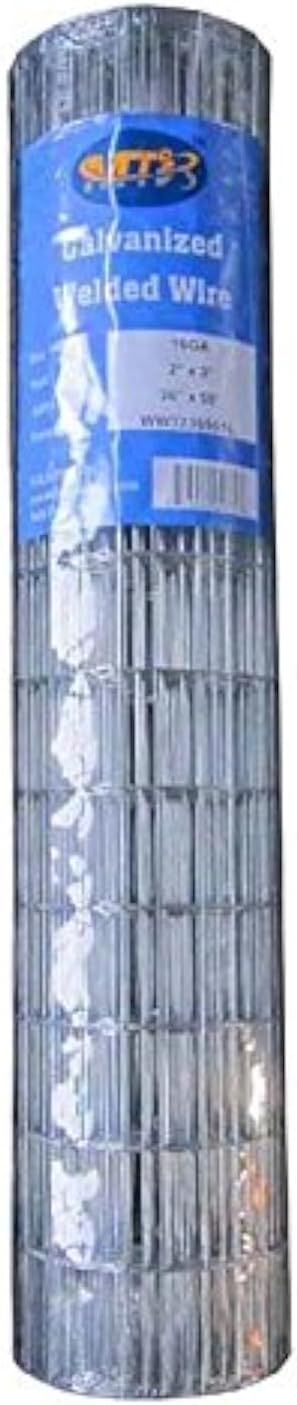 Galvanized Welded Wire Mesh Garden Economy Fence 36 Inch x 50 Foot-3 Inch x 2 In...