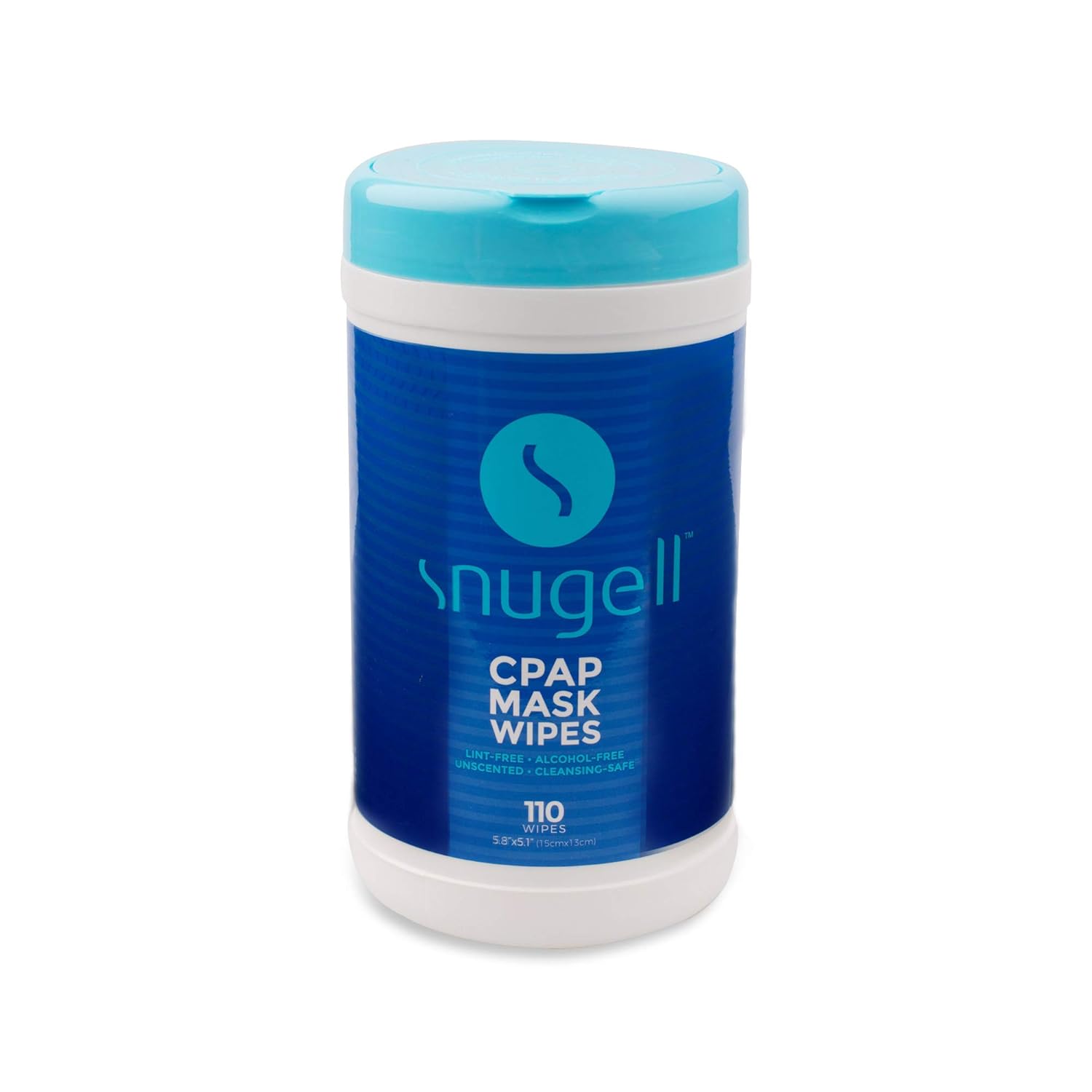 Snugell Unscented CPAP Mask Wipes – 110 Count –100% Soft Cotton – Lint & Alcohol...