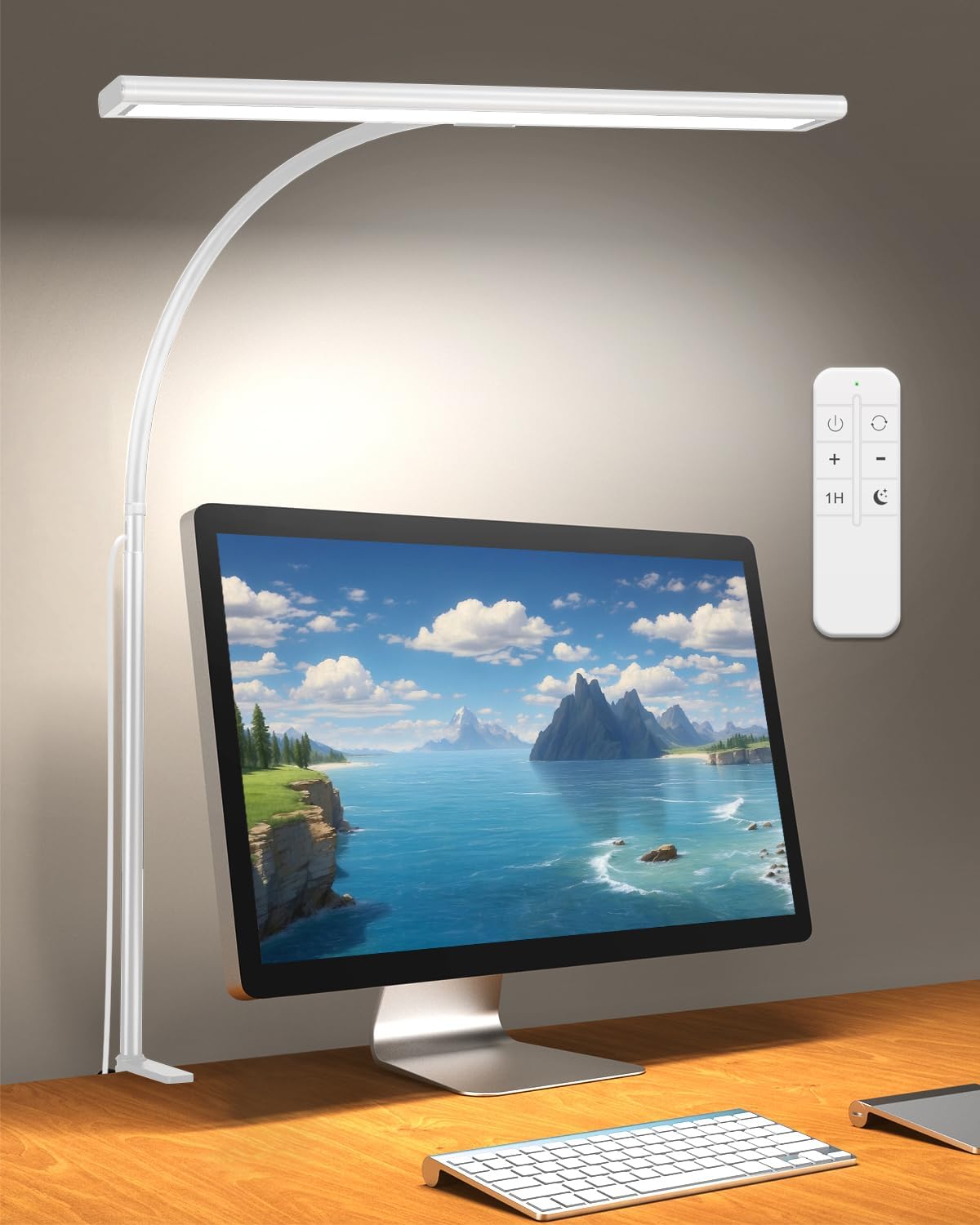 iFalarila 2024 Version 160 LED Desk Lamp with Remote - Super Bright Dimmable Cla...