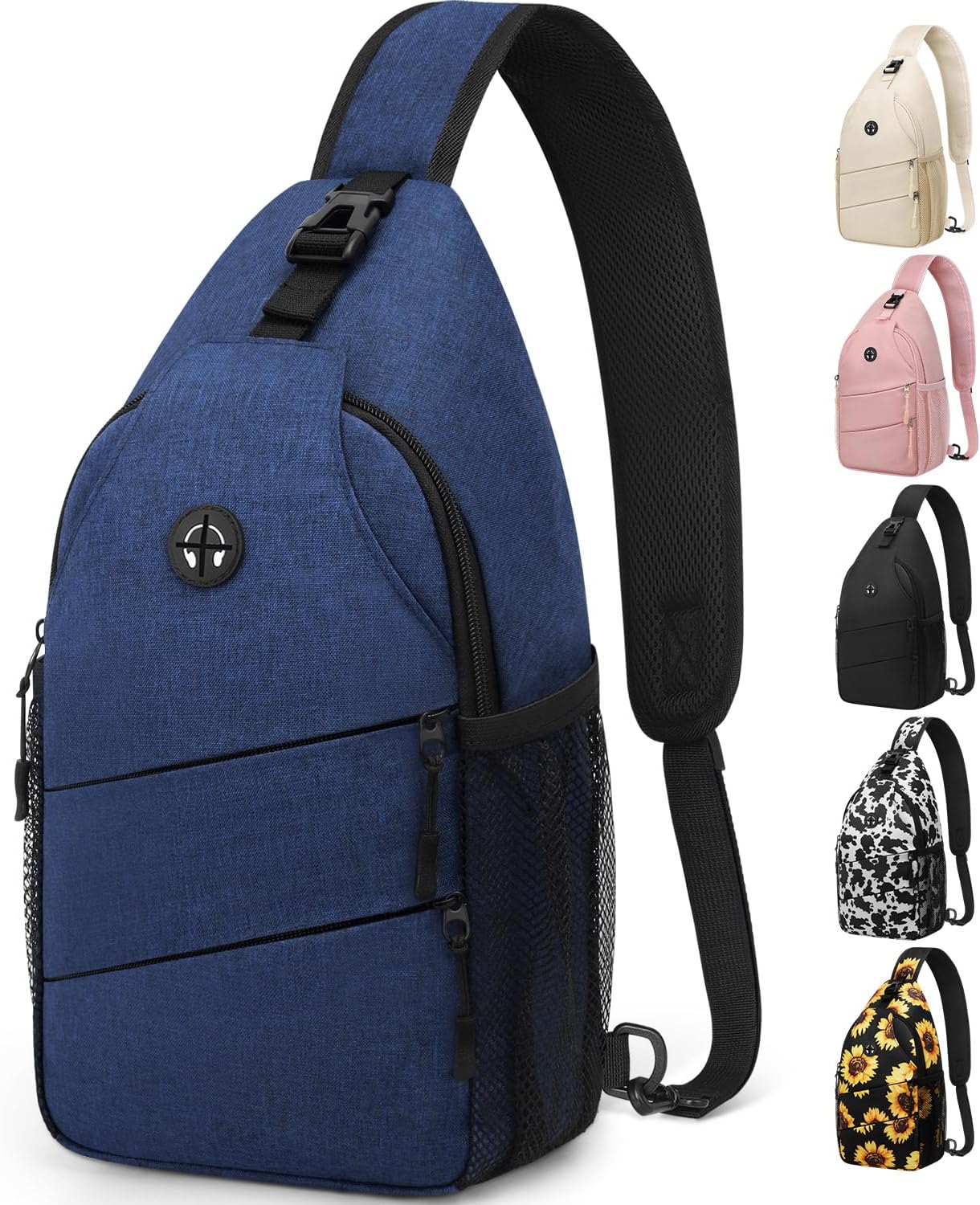 Crossbody Bags for Women Men Trendy Sling Bag Bakpack Casual Chest Bag with Conv...