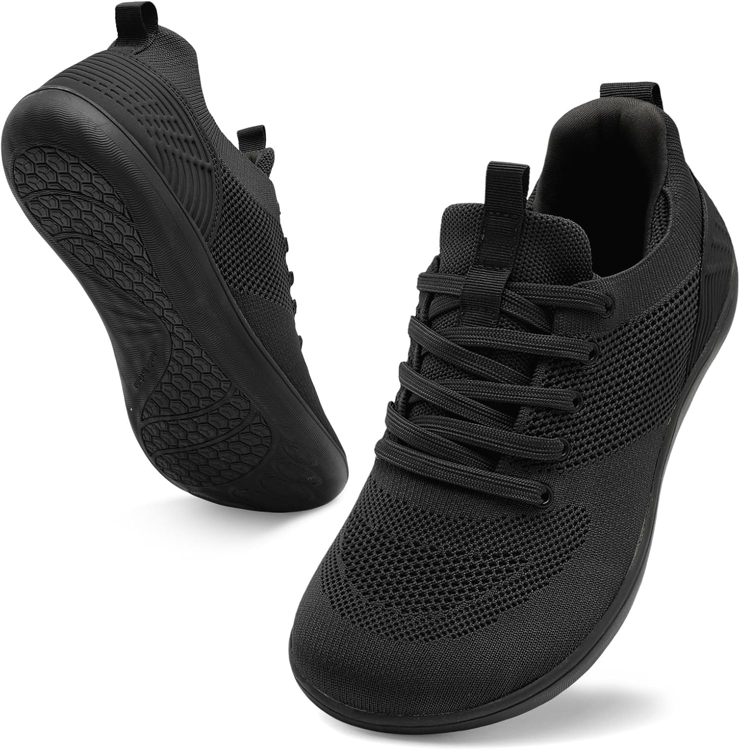 JIASUQI Men's Walking Shoes Wide Toe Sneakers with Arch Support Barefoot Shoes f...