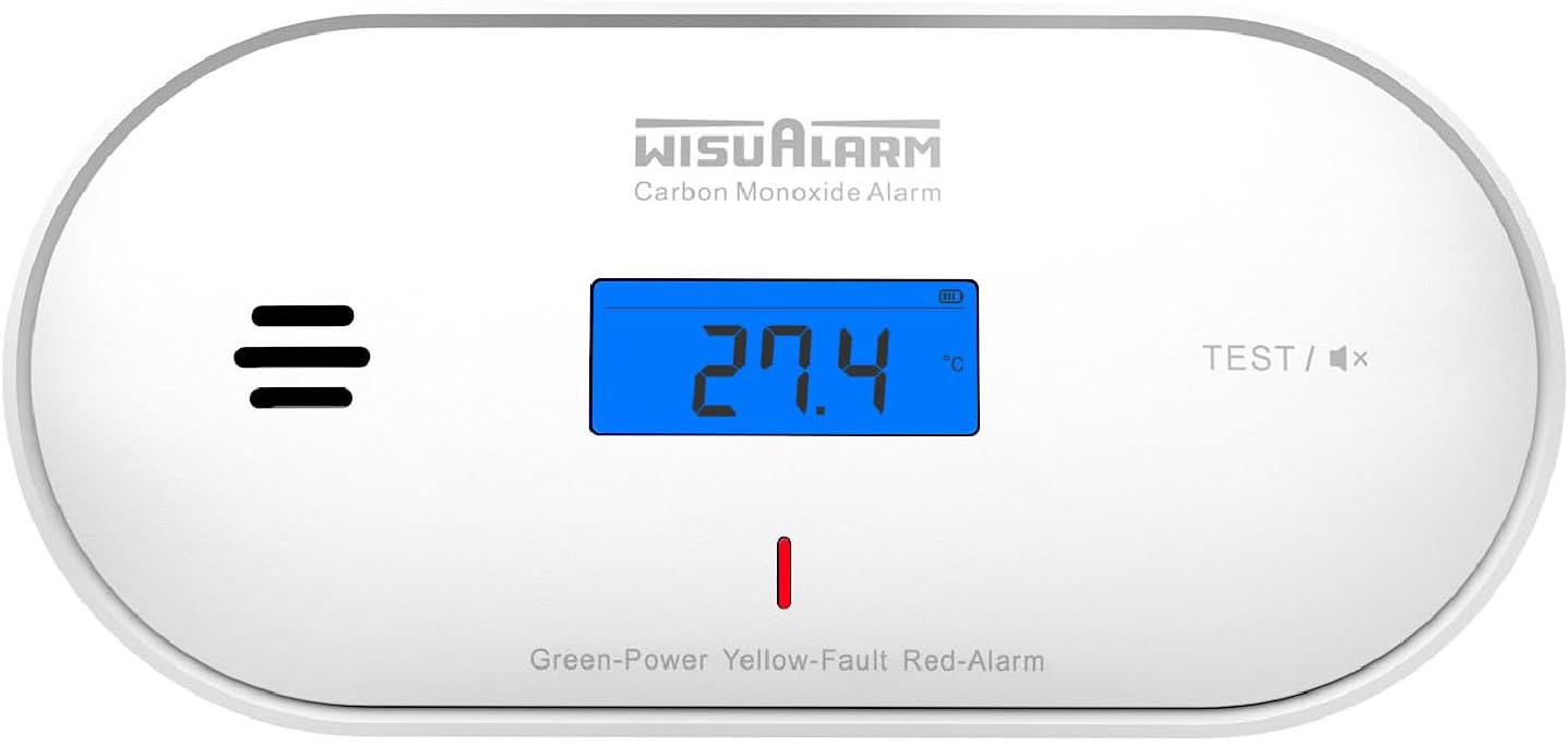 Carbon Monoxide Detector, 10 Years Sealed Battery, Carbon Monoxie Alarm, With Te...