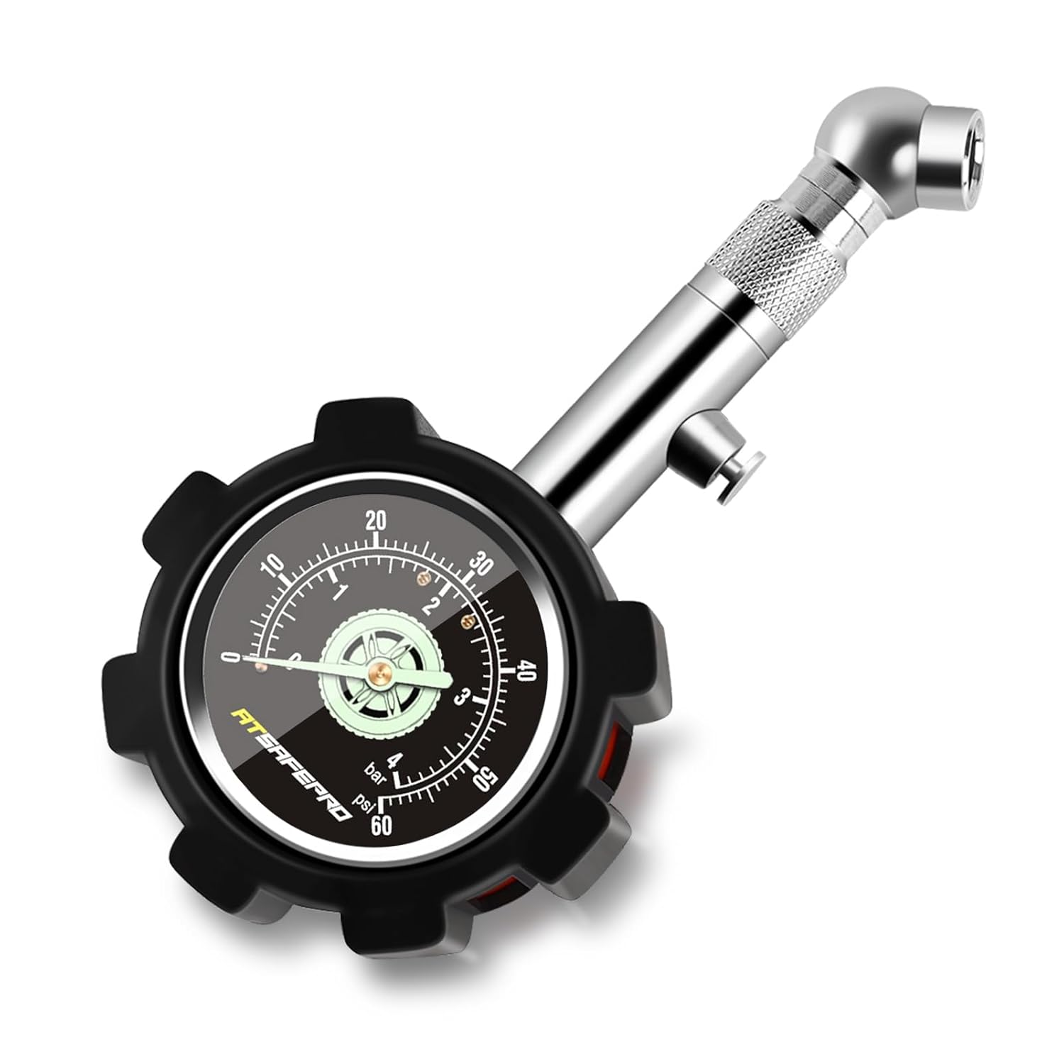 ATsafepro Tyre Pressure Gauge UK 4 bar 60 psi,Car Tyre Pressure Checker Certifie...