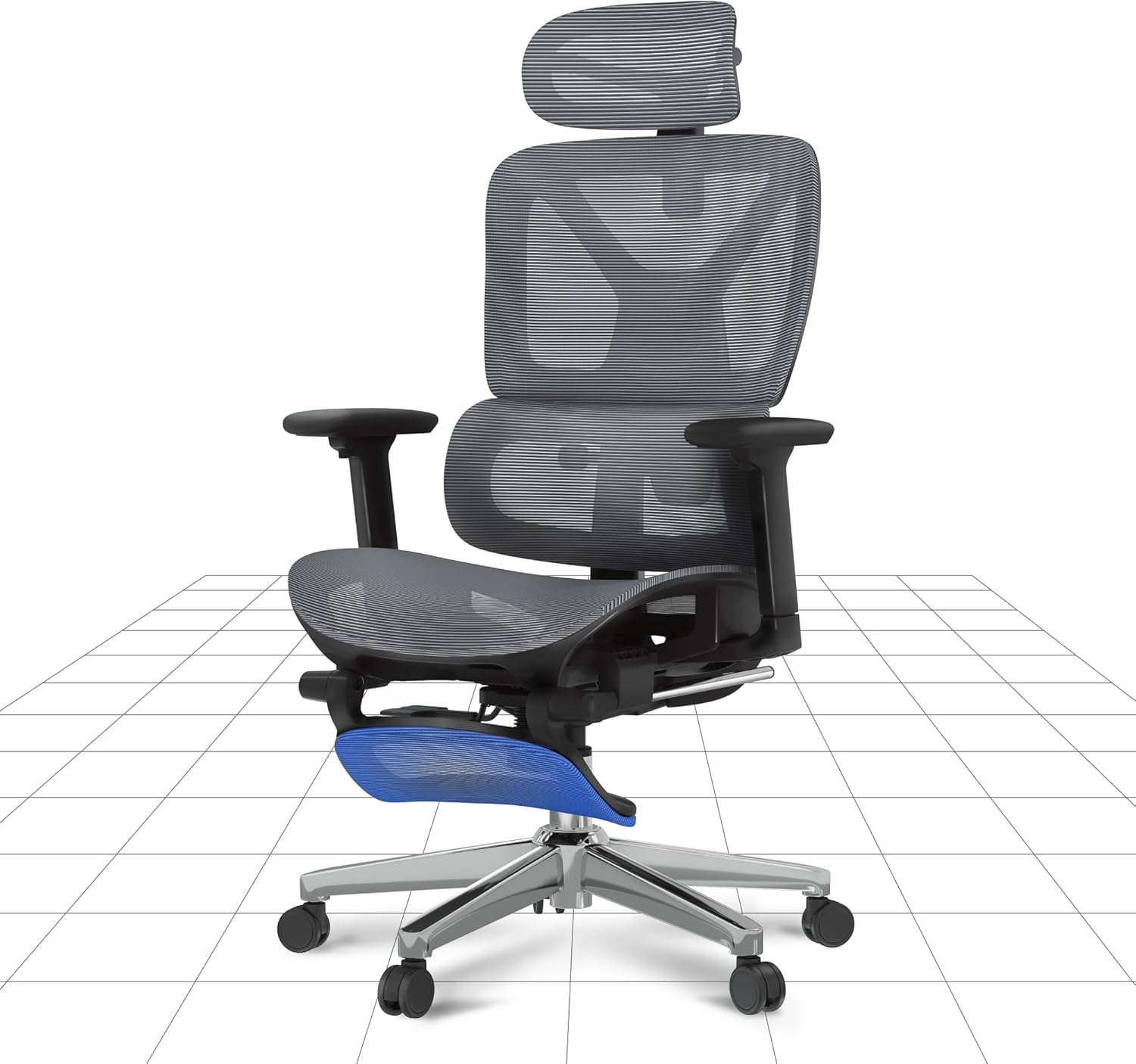 FLEXISPOT C7DG-Air LITE Ergonomic Executive Mesh Office Chair Swivel WIth Footre...
