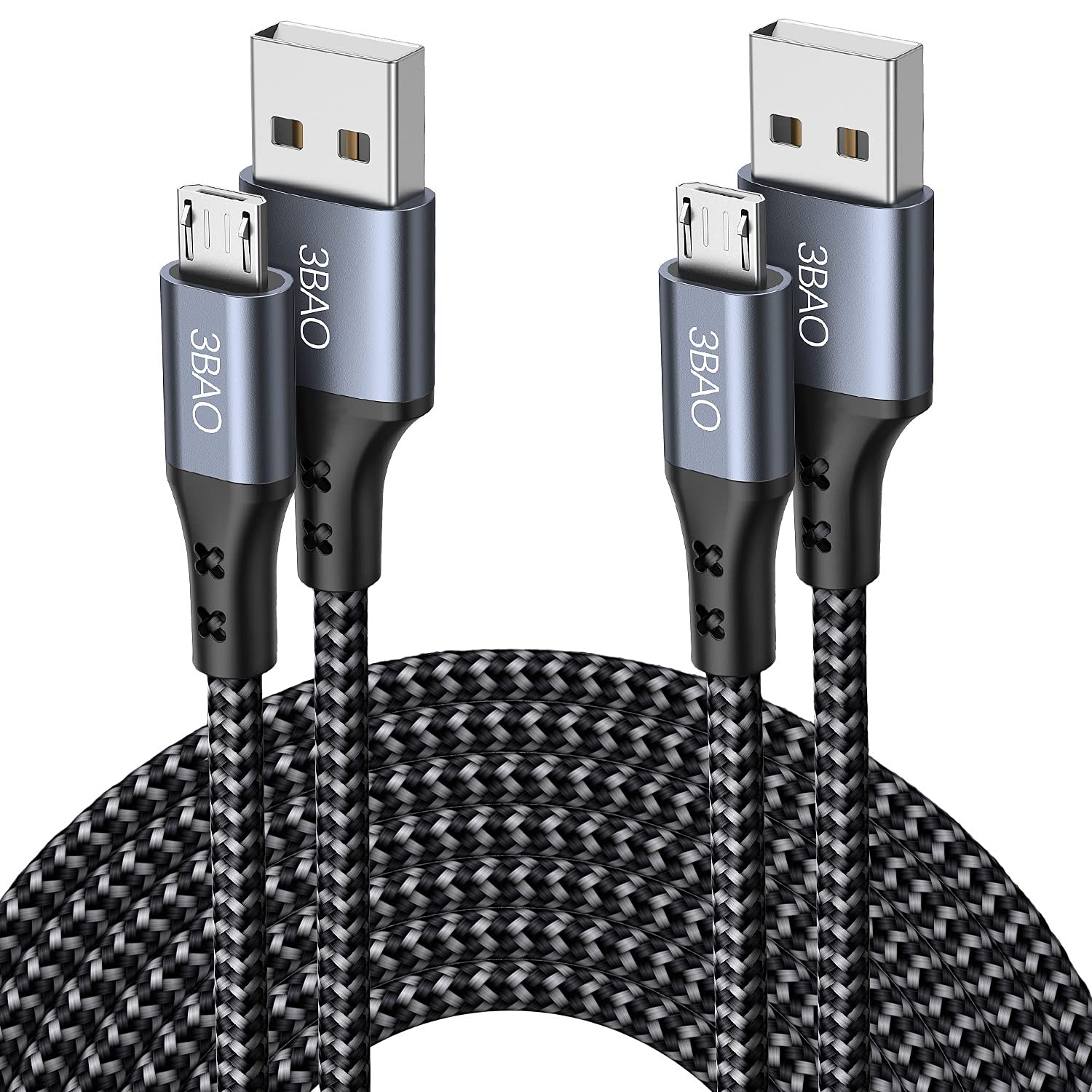 Micro USB Cable,2Packs 1M 2M USB A to Micro Chargi...