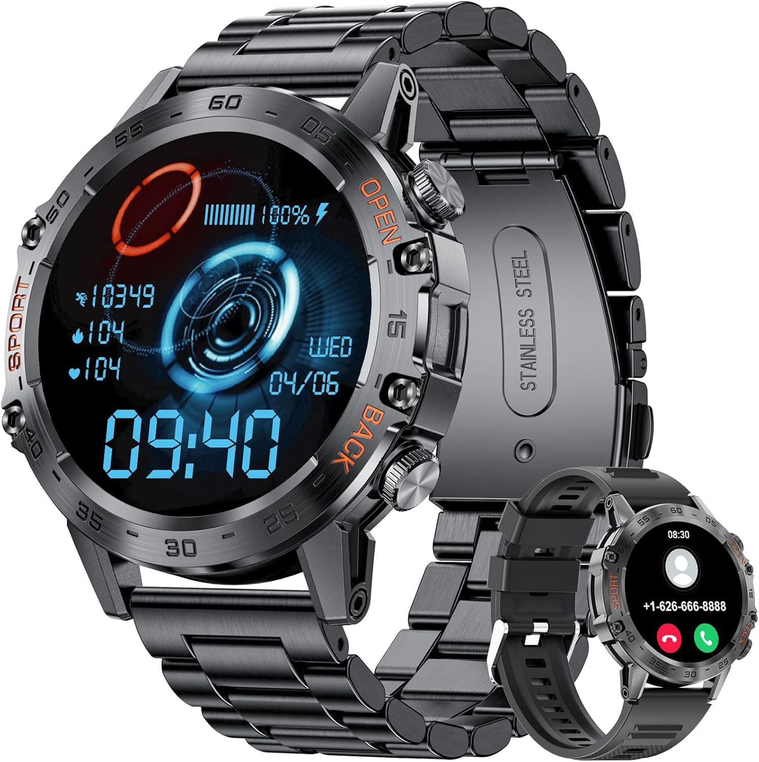 Military Smart Watch for Men, Smart Watches with B...