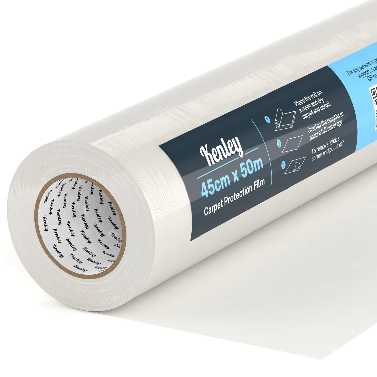 Carpet Protector Roll - Self Adhesive Carpet Protection Film - Sticky Clear Plas...
