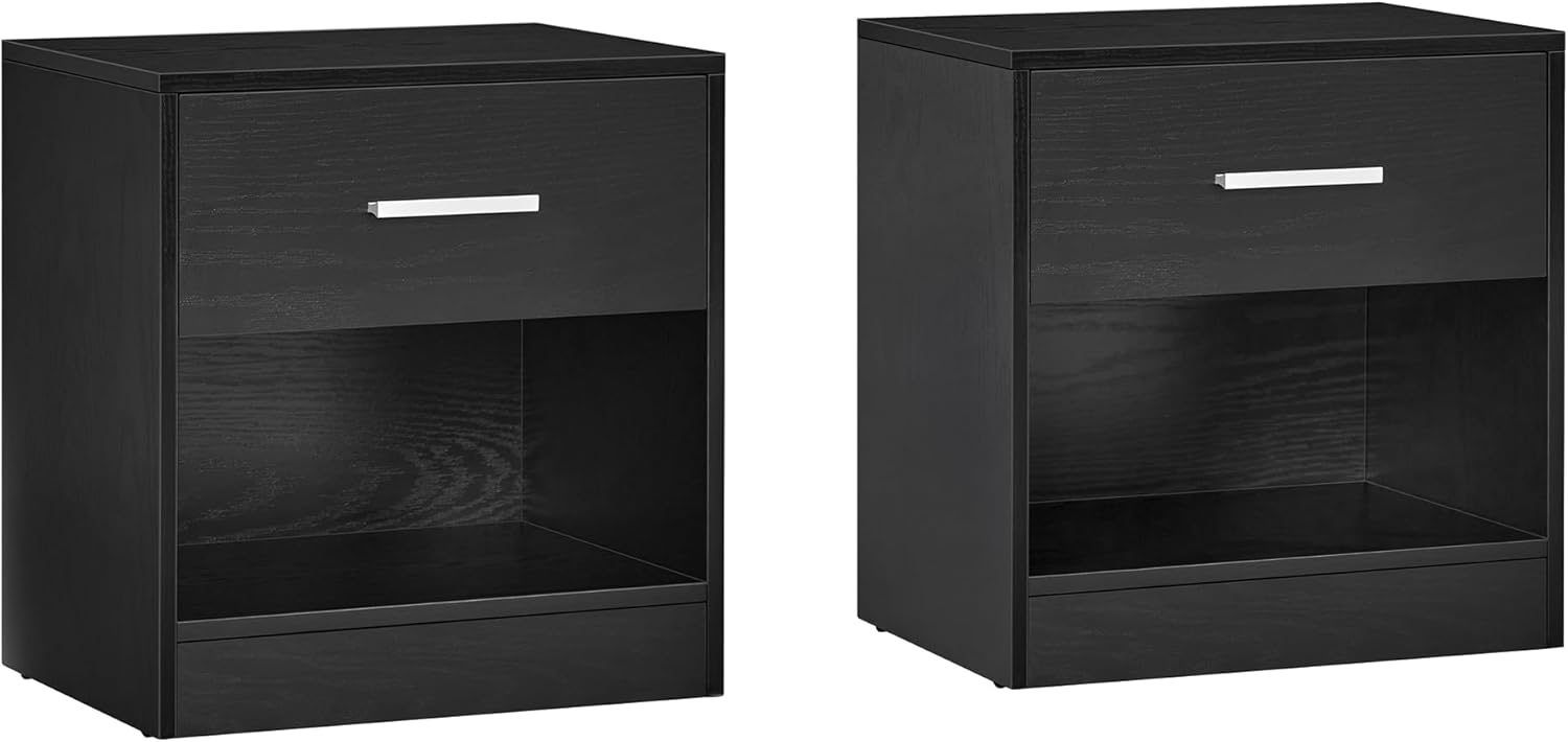 VASAGLE Bedside Tables, Set of 2, Side Table with...