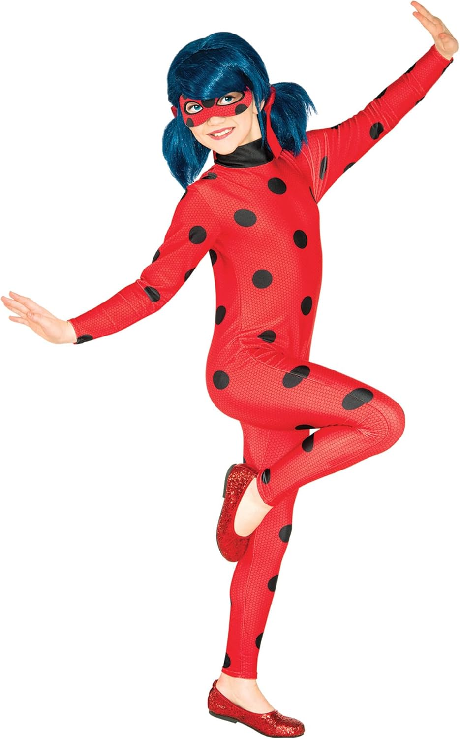 Rubie's Official Miraculous Ladybug Childs Costume and Eye mask, Superhero Fancy...
