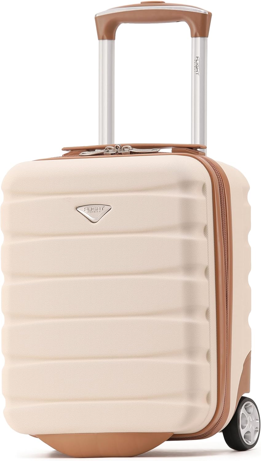 Flight Knight Lightweight 2 Wheel ABS Hard Case Suitcases Cabin Carry On Hand Lu...