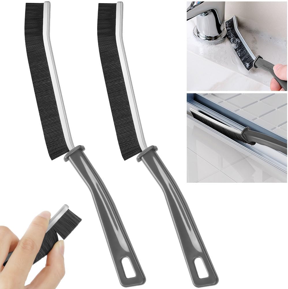 Vicloon Crevice Cleaning Brush, 2 Pcs Gaps Cleaning Brush, Bathroom Cleaning Bru...