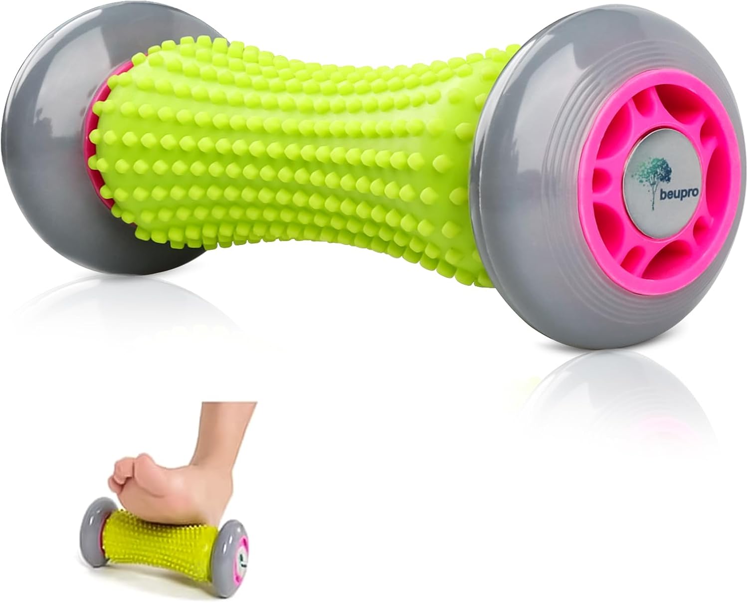 beupro Foot Massage Roller, Muscle Roller Stick for Plantar Fasciitis Recovery a...