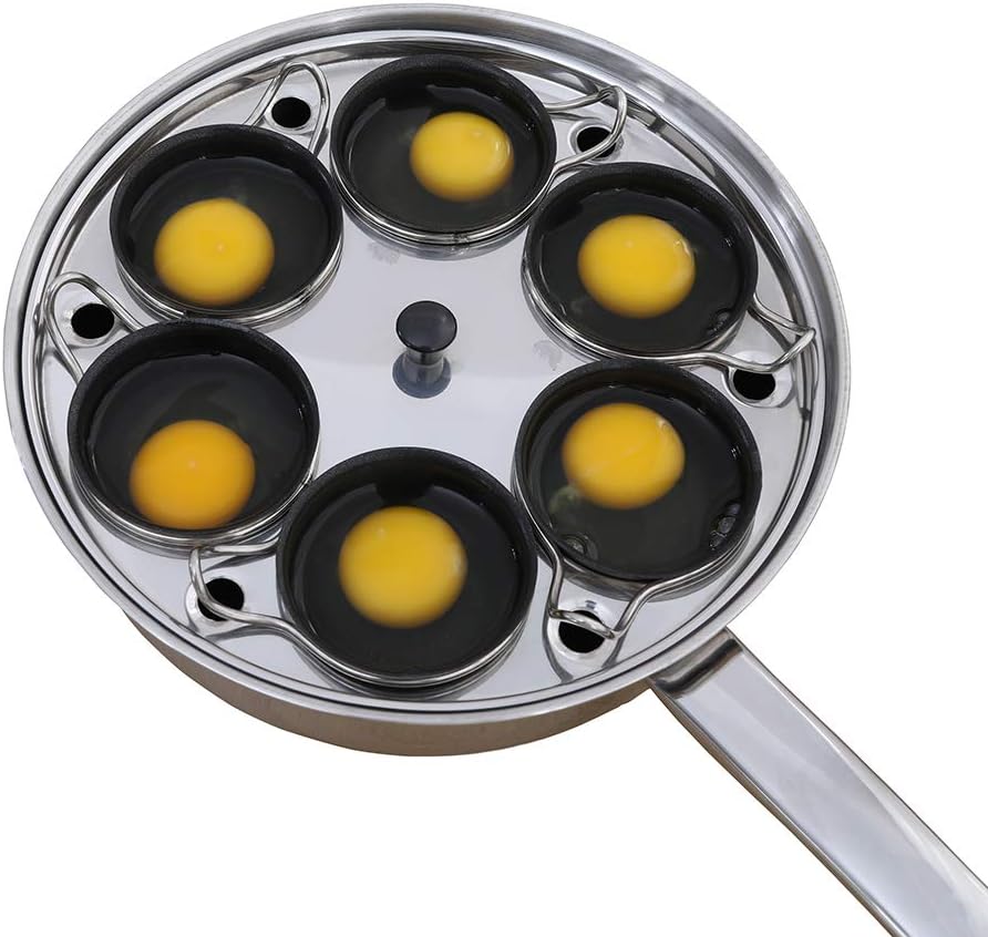Egg Poacher Pan - Stainless Steel Poached Egg Cooker – Perfect Poached Egg Maker...